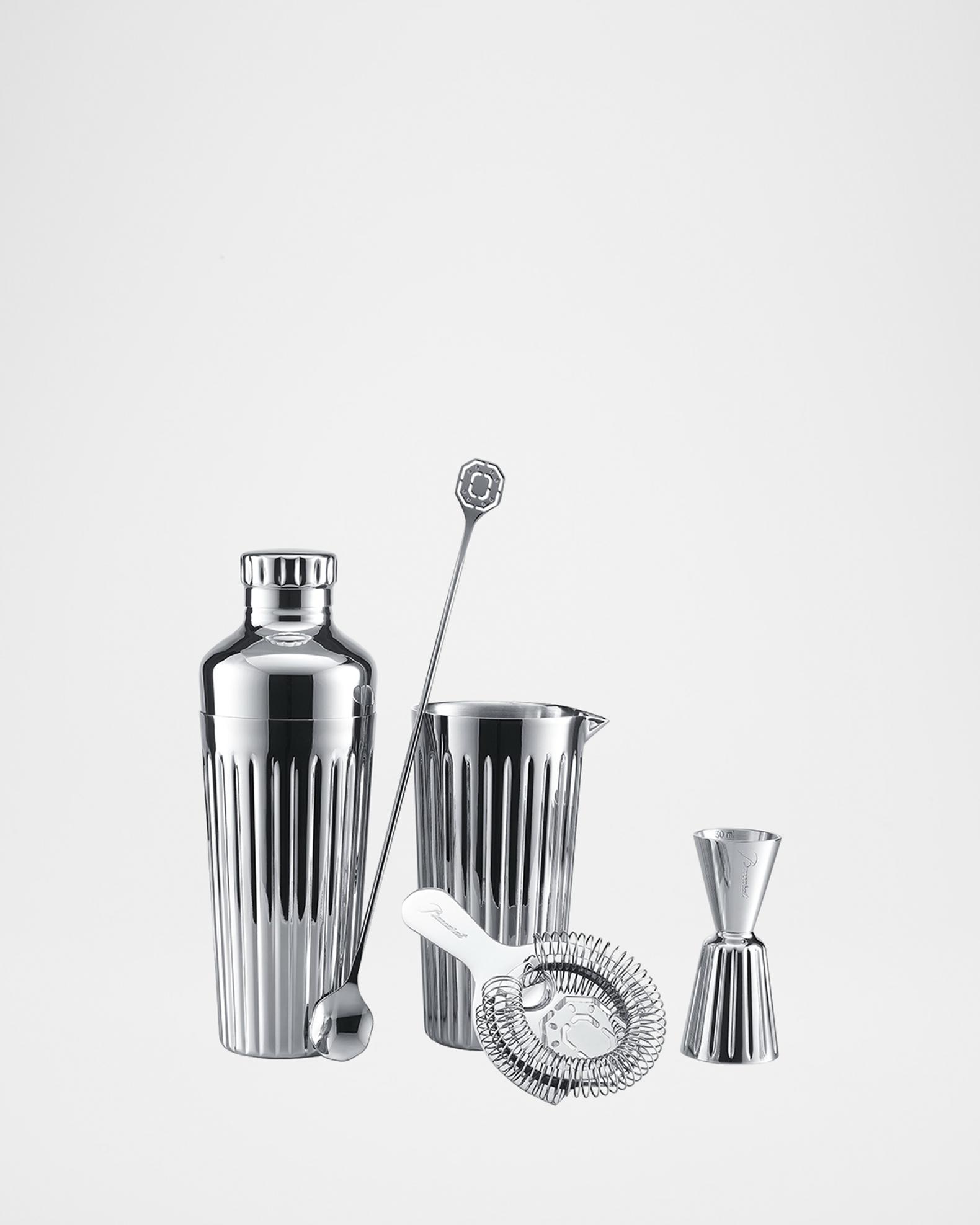 Baccarat Harmonie Stainless Steel 4-Piece Bar Accessories Set 