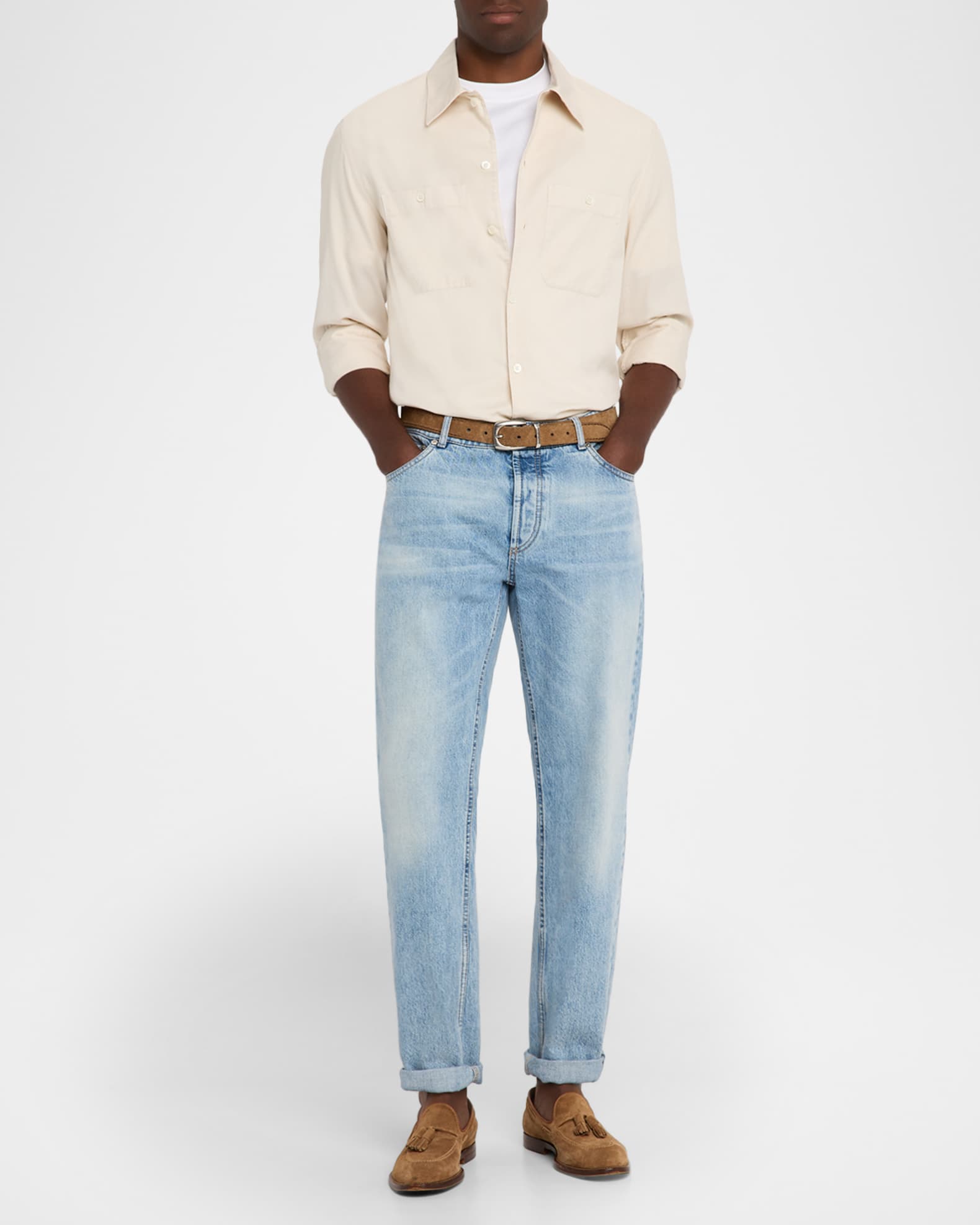 Men's High Summer Capsule Cotton Button-Down Shirt 1