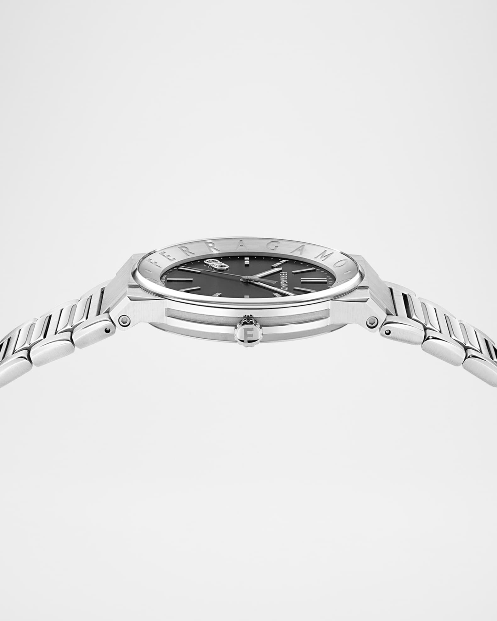 Ferragamo Sapphire Logo 41mm Stainless Steel Bracelet Watch 1