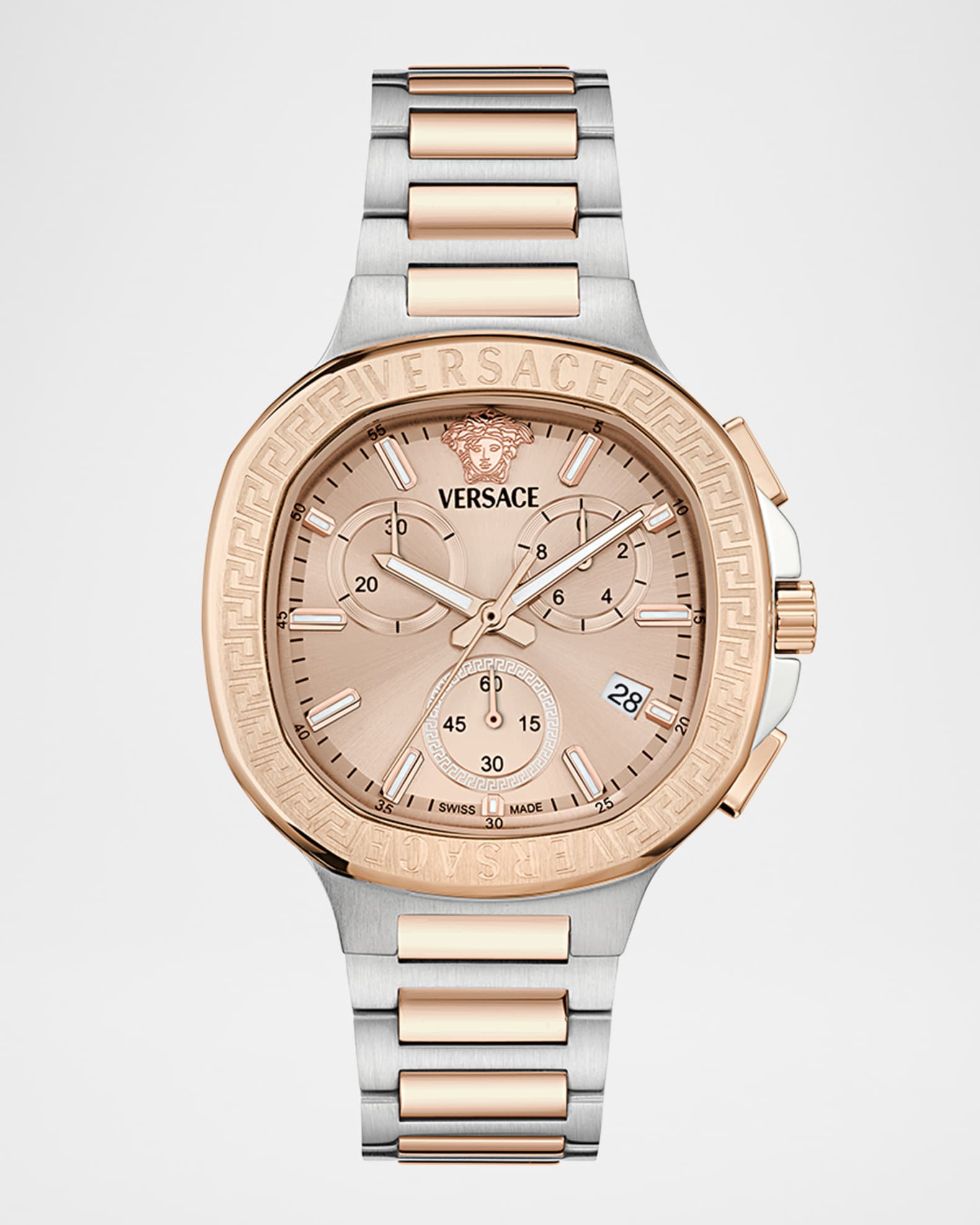 V-Chrono Square 40mm Two Tone Bracelet Watch 0