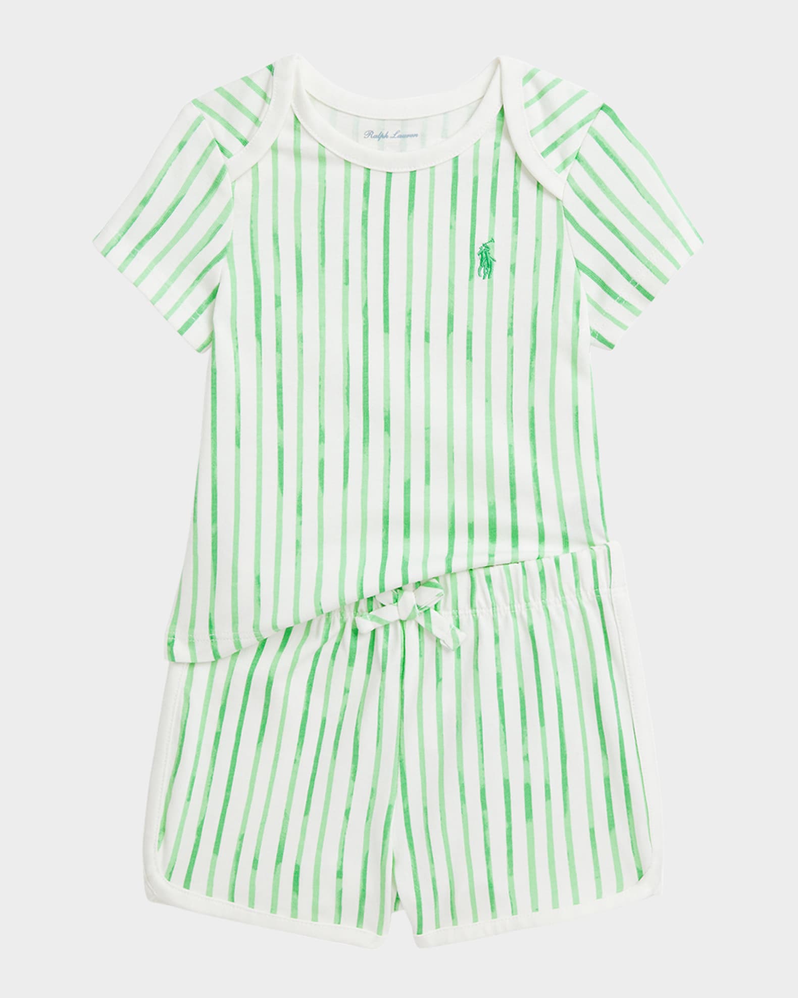 Boy's Striped Two-Piece Set, Size 3M-24M  0