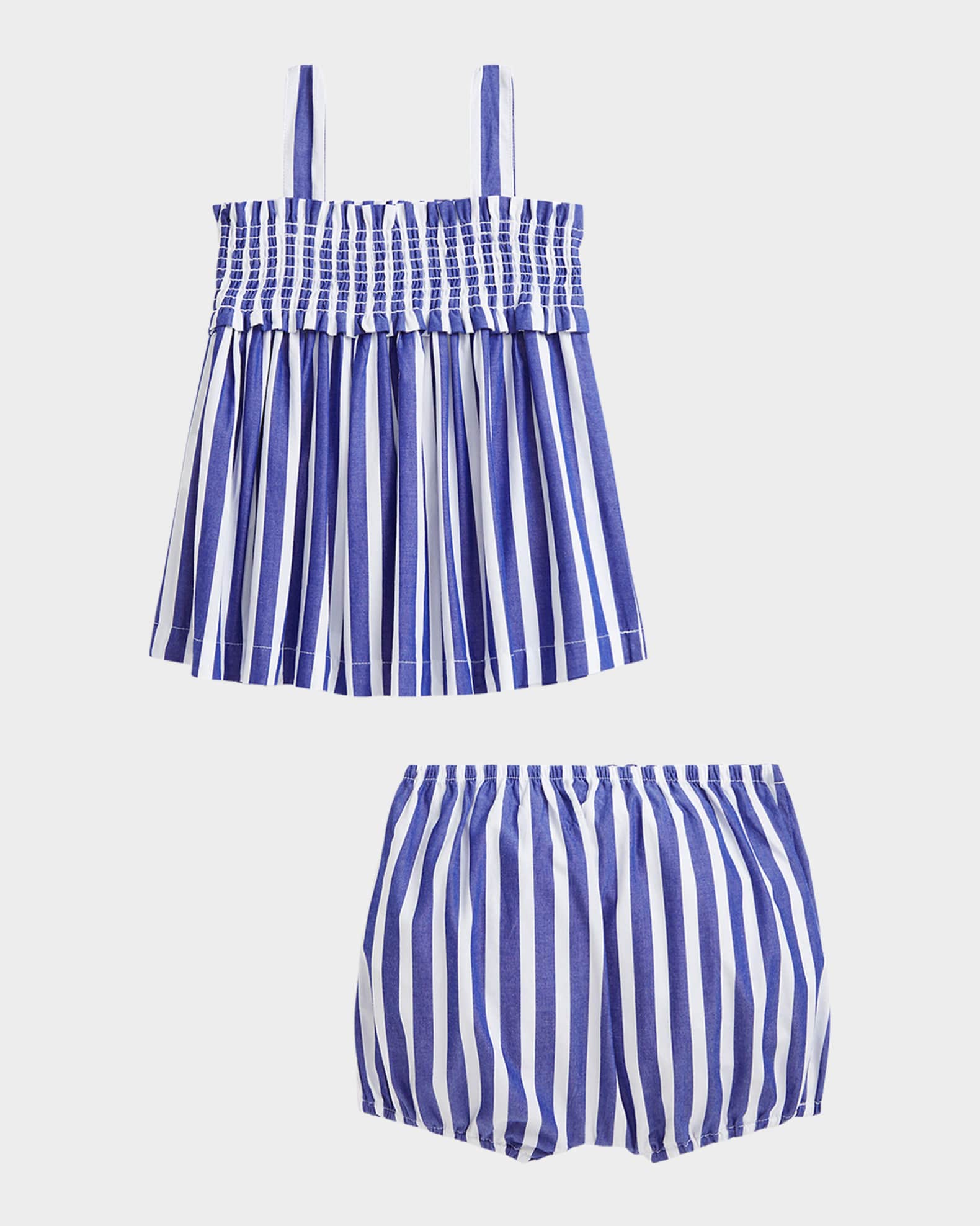 Girl's Smocked Striped Two-Piece Set, Size 3M-24M 1