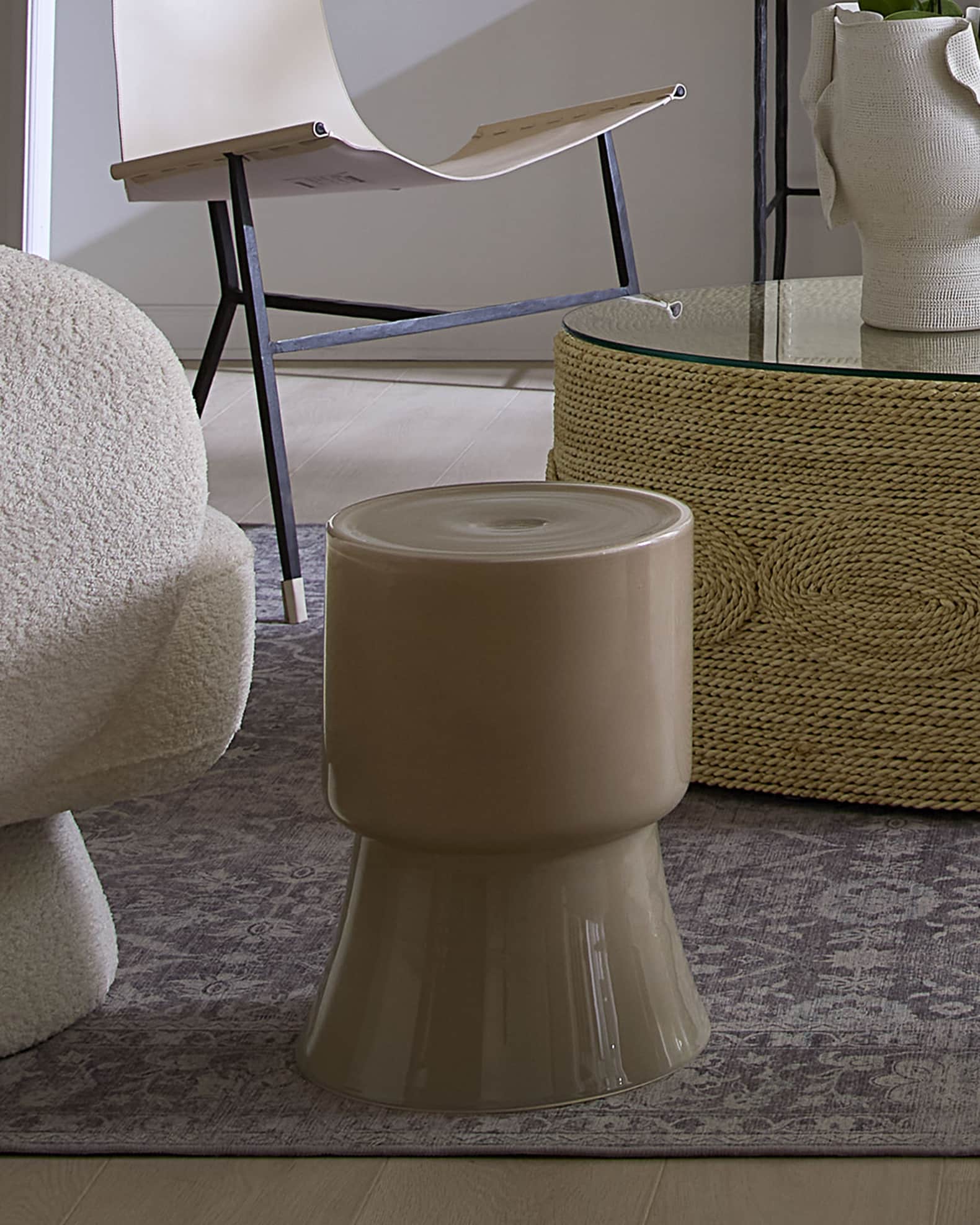 Jamie Young Huntington Indoor/Outdoor Garden Stool | Neiman Marcus