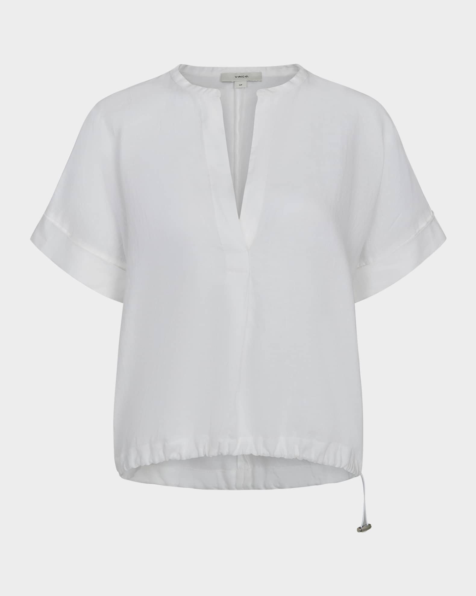 ヴィンス Vince Short Sleeve Doman Sleeve Pullover レディース シャツ トップス Optic White Women's Vince Short Sleeve Doman Sleeve Pullover | Zappos.com