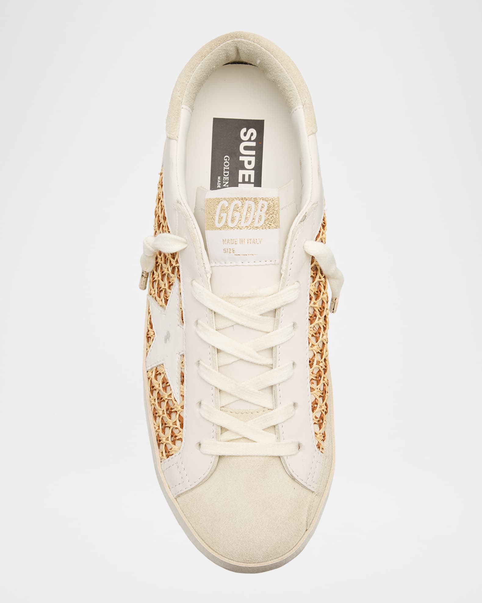 ★Golden ★SUPER STAR★GWF00102 F000145 80186 Golden Goose Superstar Glitter Leather Low-Top Sneakers