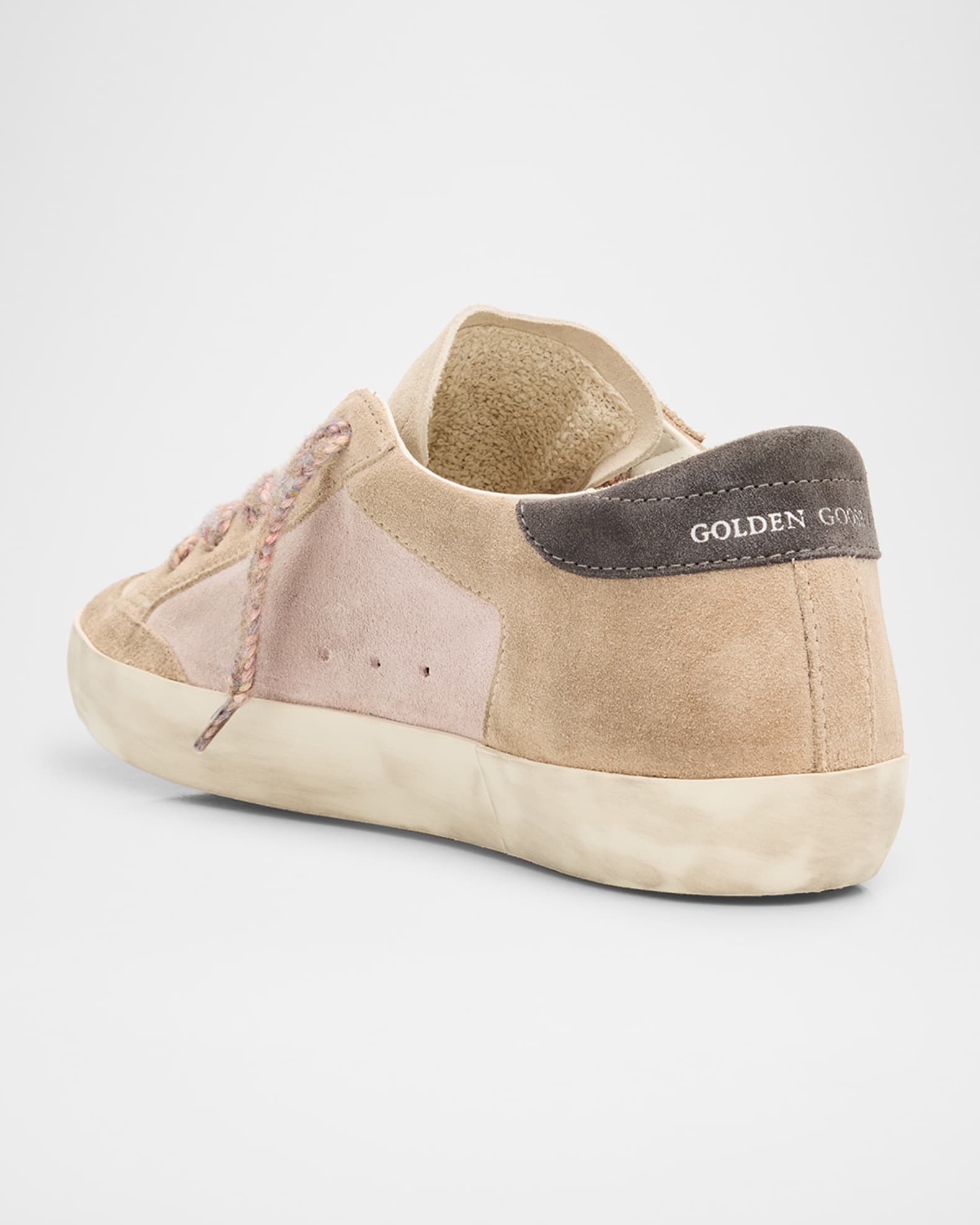 【GOLDEN 】送料/関税込SUPERSTAR PENSTAR SUEDE SNEAKERS Men's Super-Star Penstar in nappa and nylon with green suede