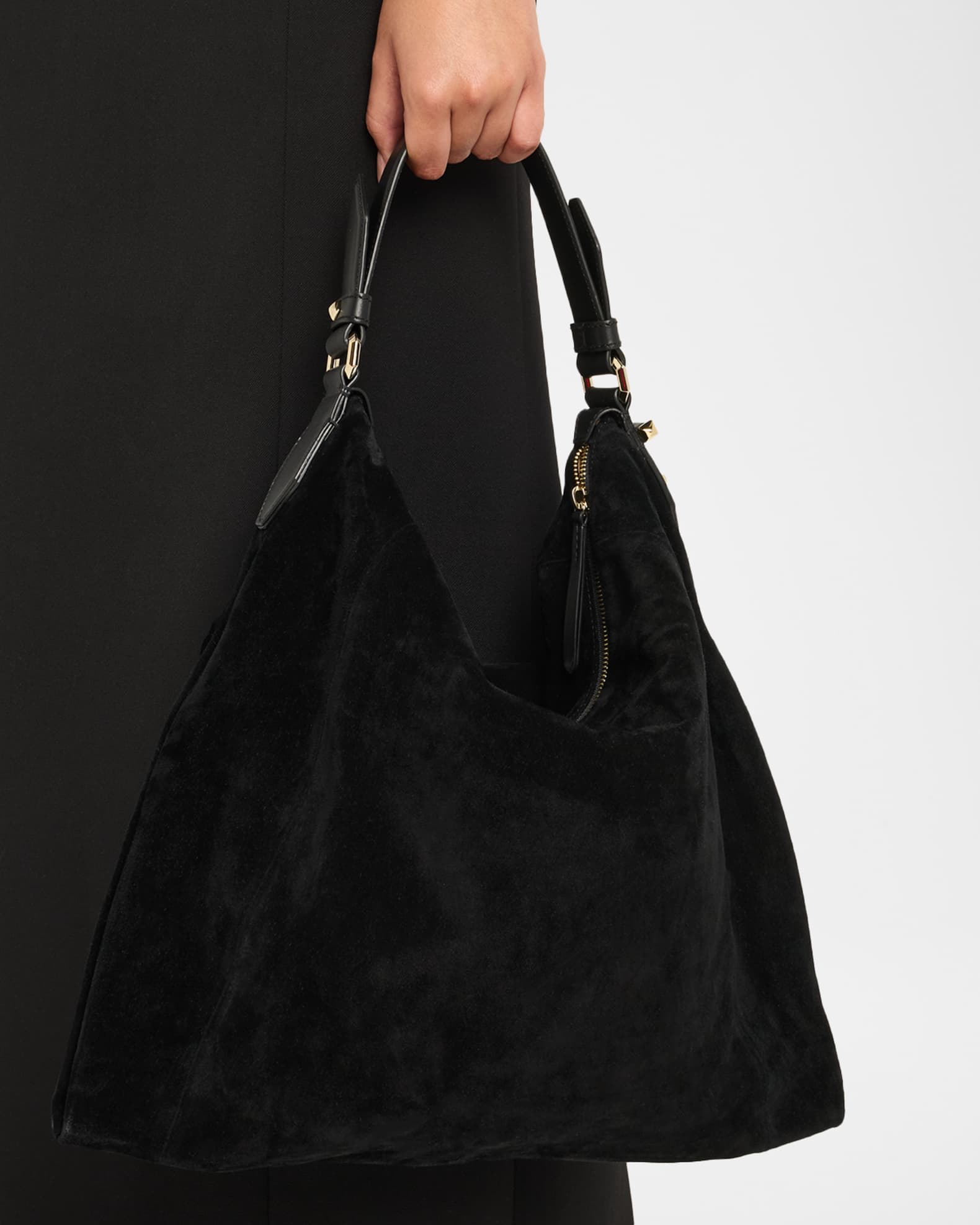 Jimmy Choo Ana Slouchy Suede Hobo Bag | Neiman Marcus