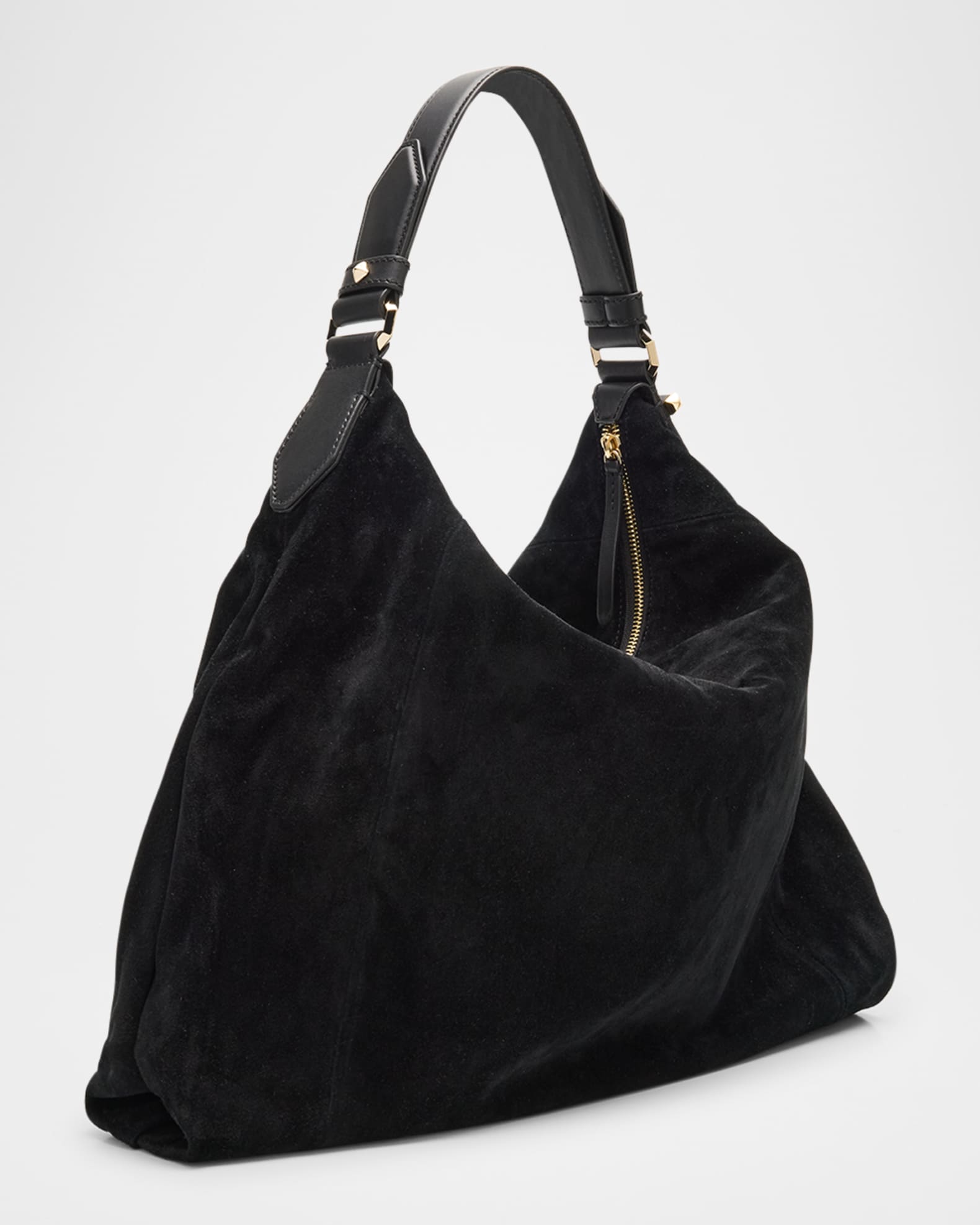Jimmy Choo Ana Slouchy Suede Hobo Bag | Neiman Marcus