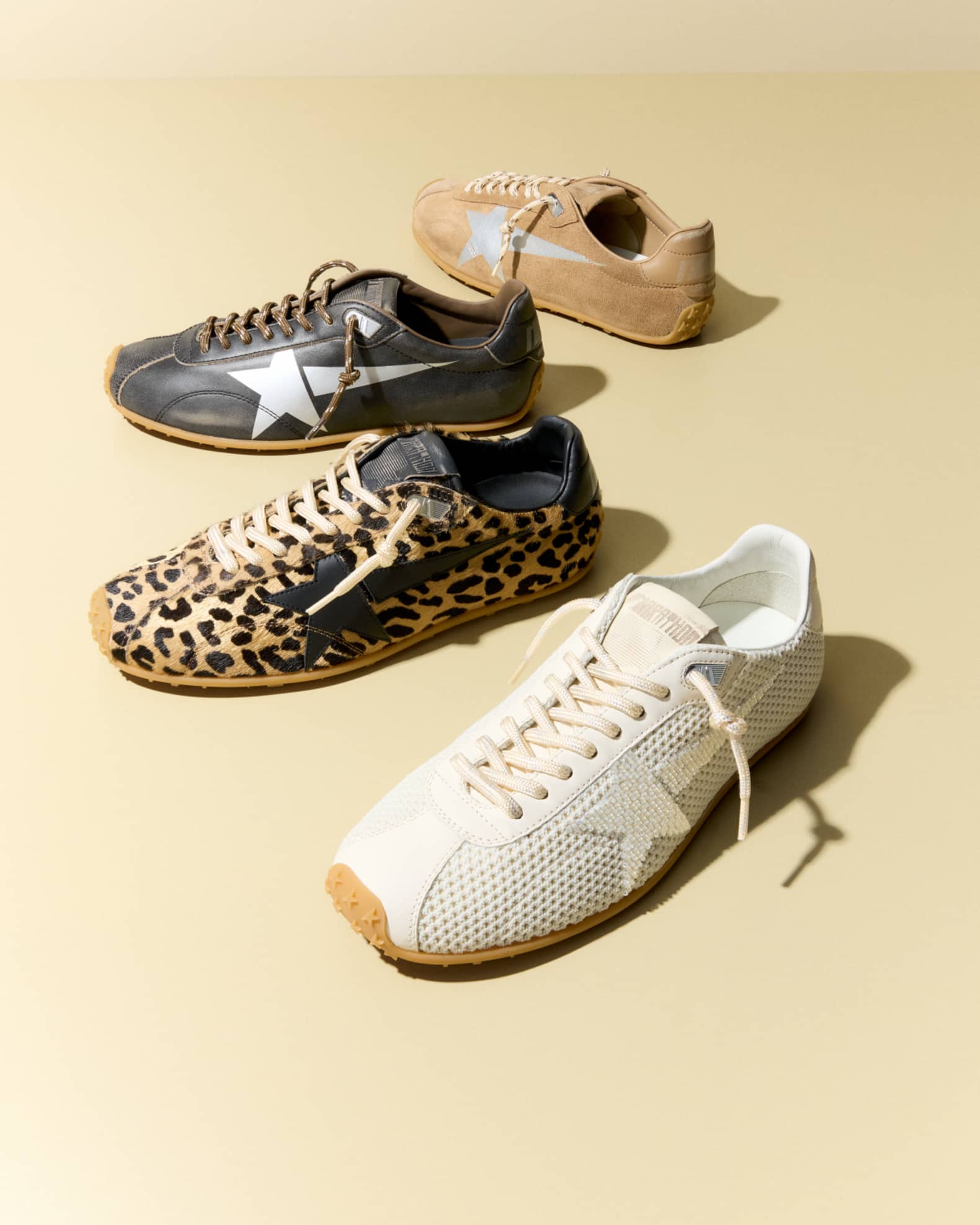 【関税&送料込】Golden Goose Marathon Sneaker Golden Goose Running Marathon laminated-leather Sneakers