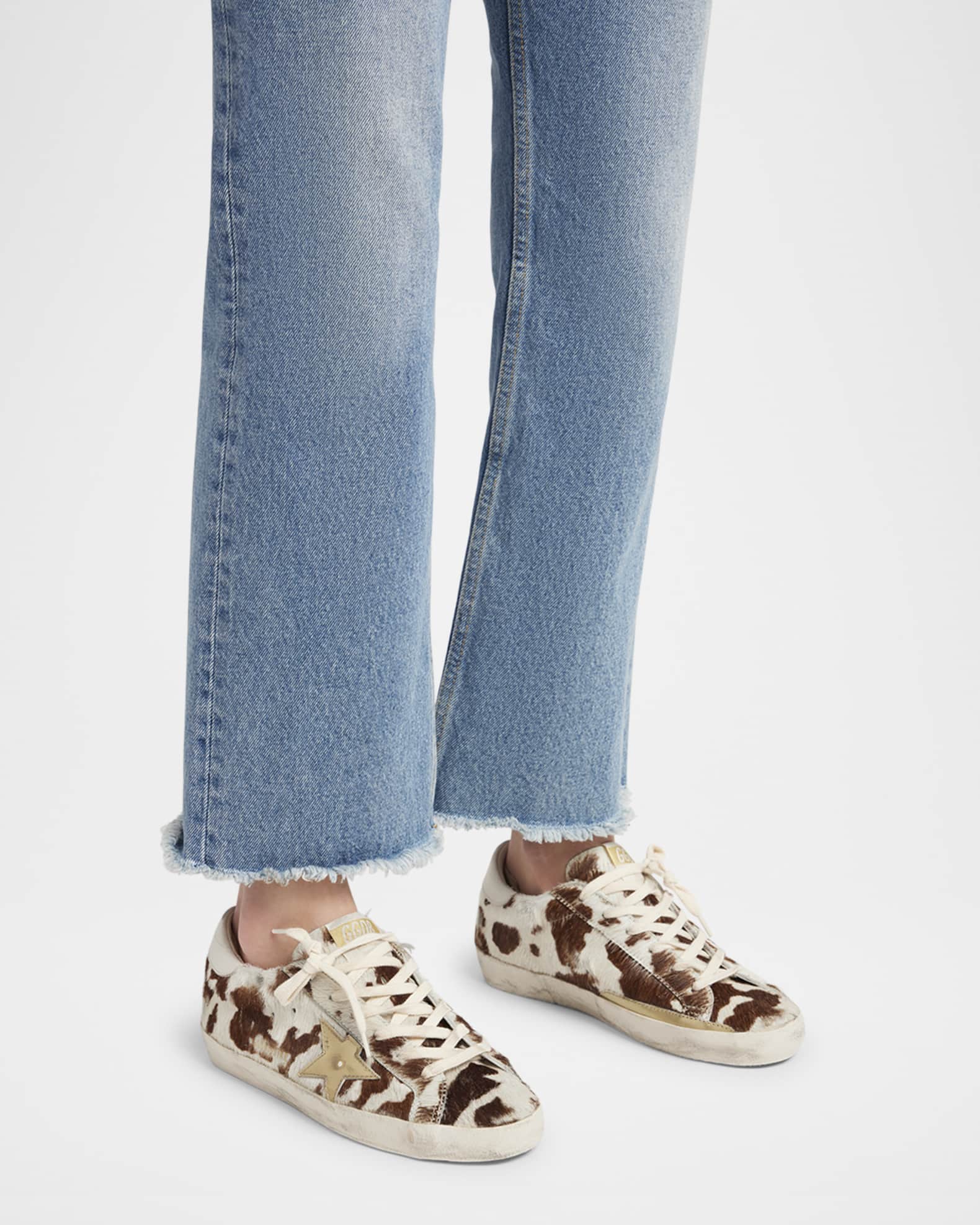 Superstar Cow Horsy Low-Top Sneakers 1