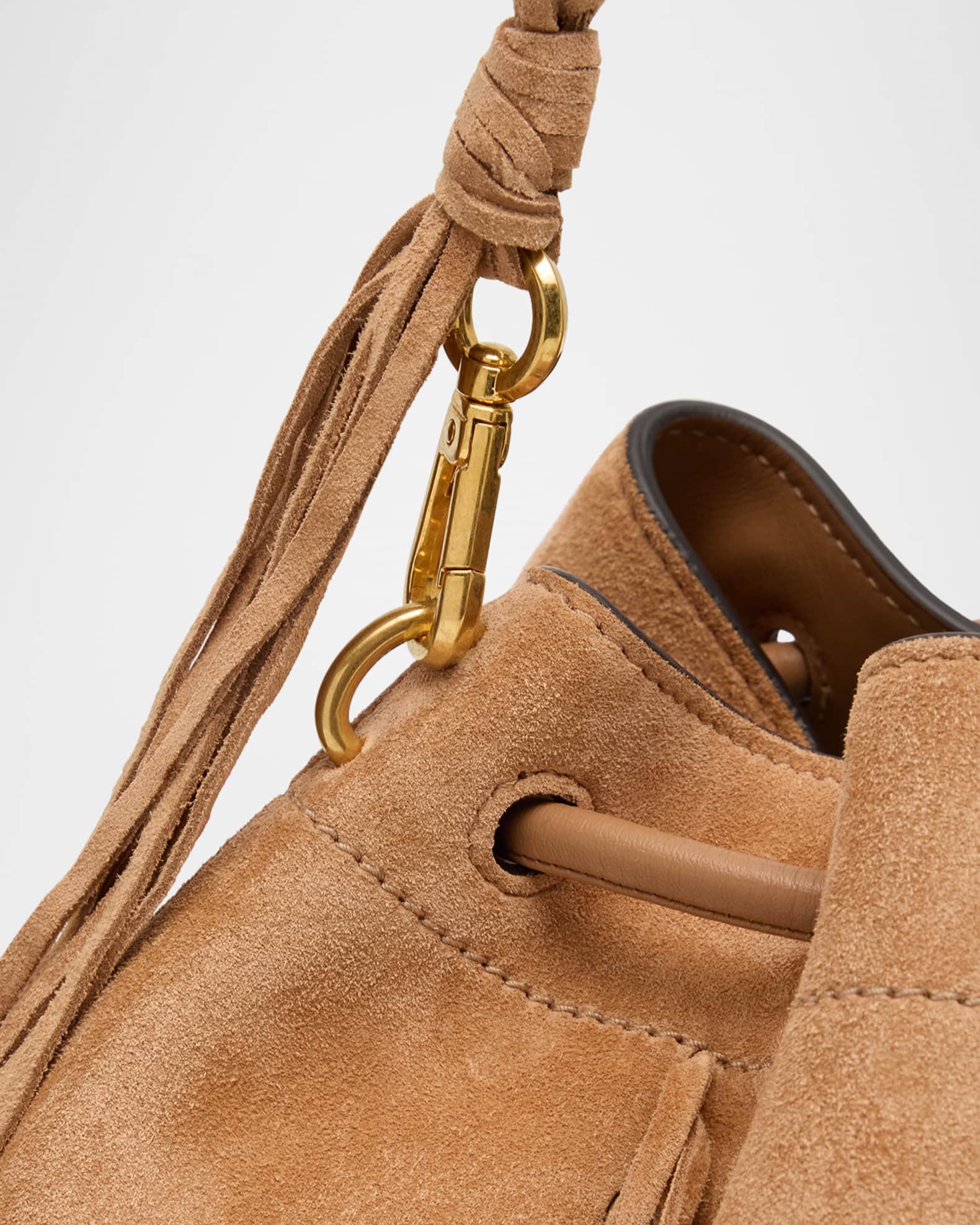 ショルダーバッグ・ポシェット JIMMY CHOO Bon Bon suede bag Bon Bon | Toffee Suede Bag With Pearl Closure | JIMMY CHOO