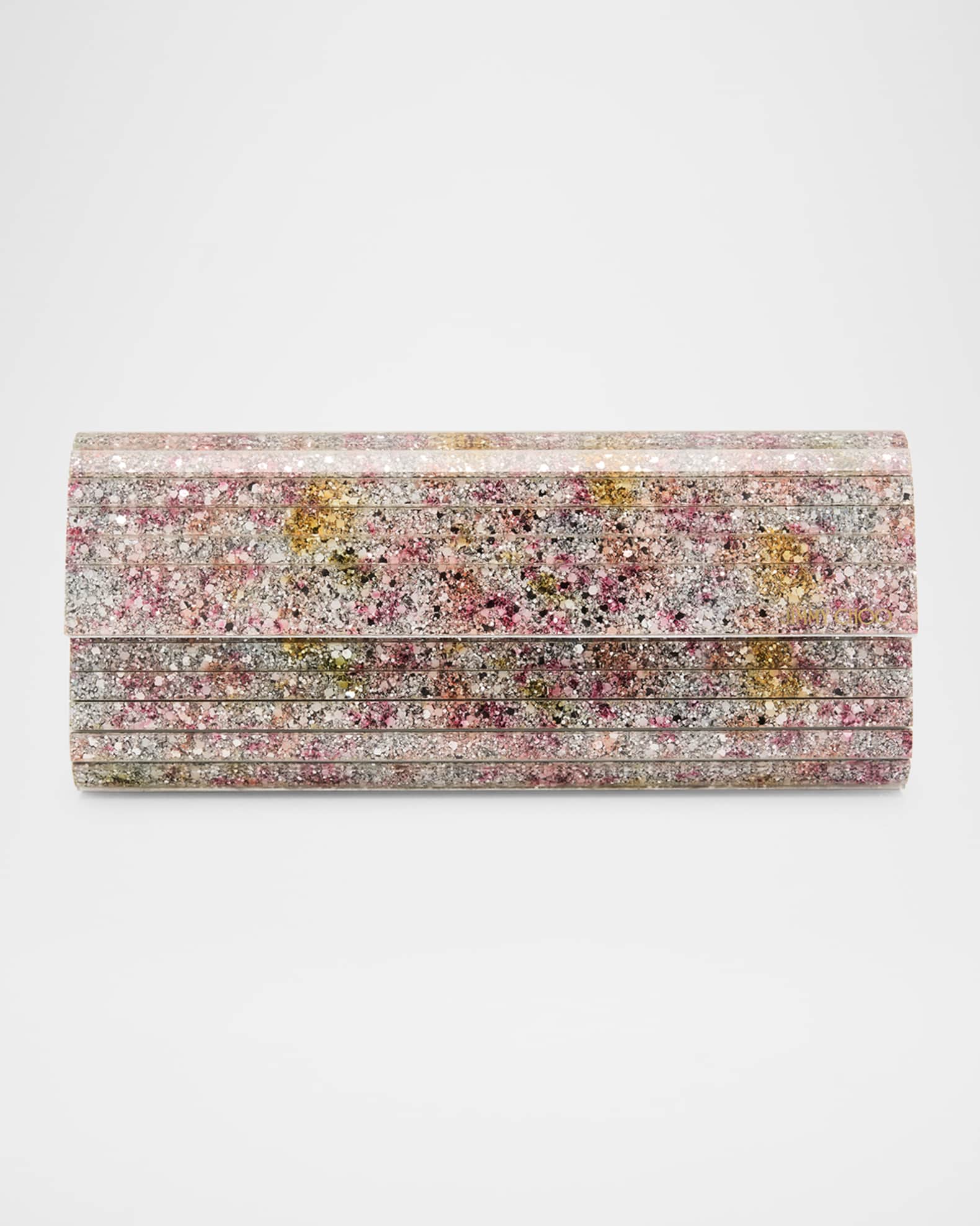 Sweetie Glitter Acrylic Leather Clutch Bag 0
