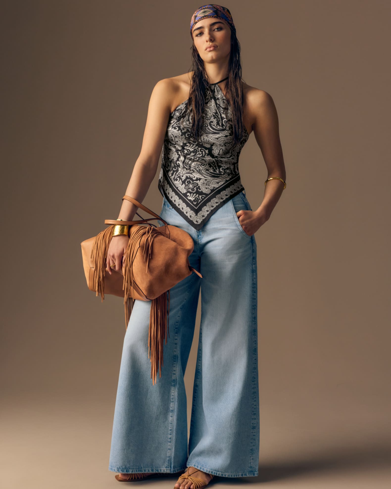 Jimmy Choo Diamond Medium Fringe Suede Tote Bag | Neiman Marcus