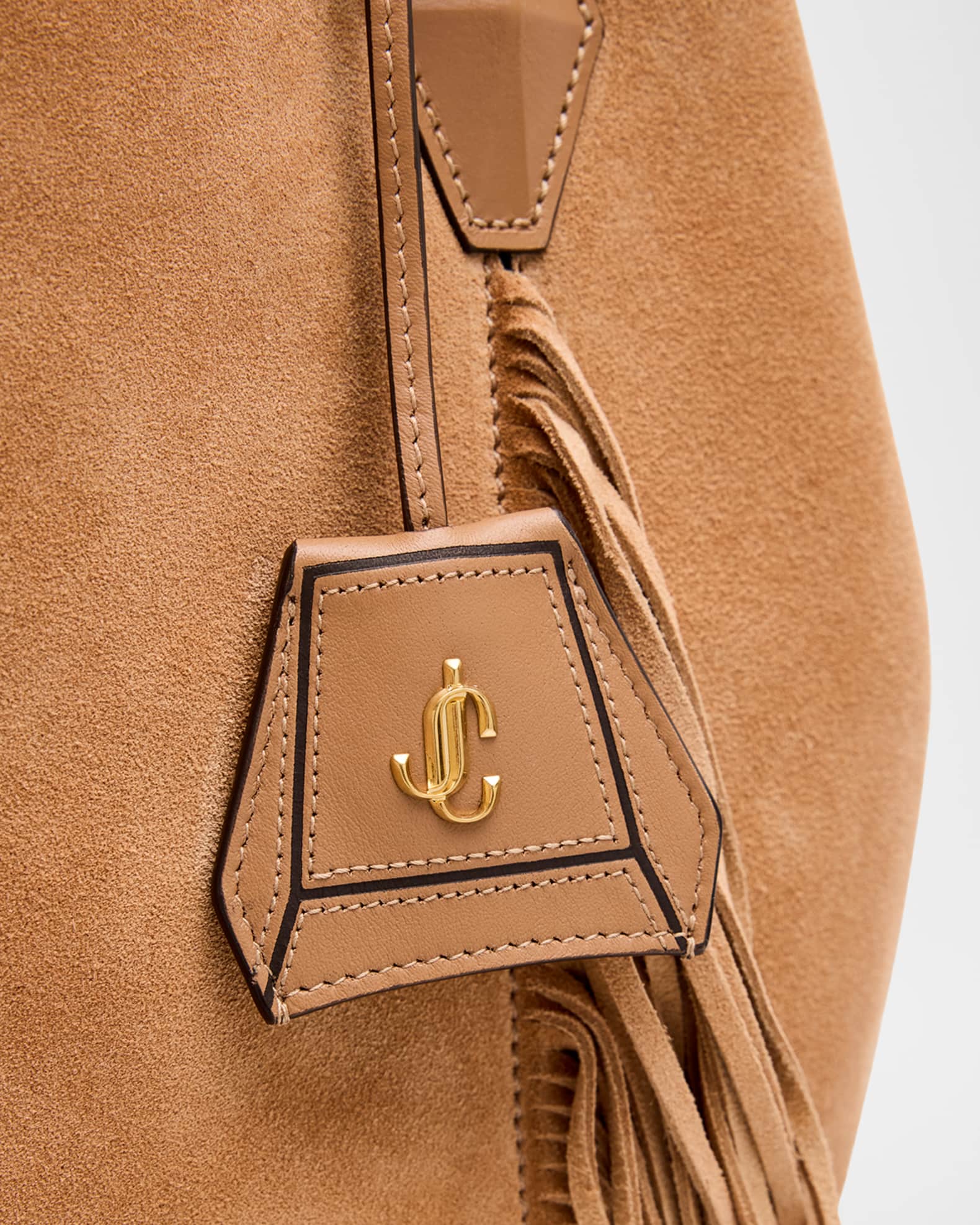 【関税&送料込】Jimmy Choo Camel Suede Diamond Shopping Bag Jimmy Choo Camel Suede Diamond Shopping Bag | italist