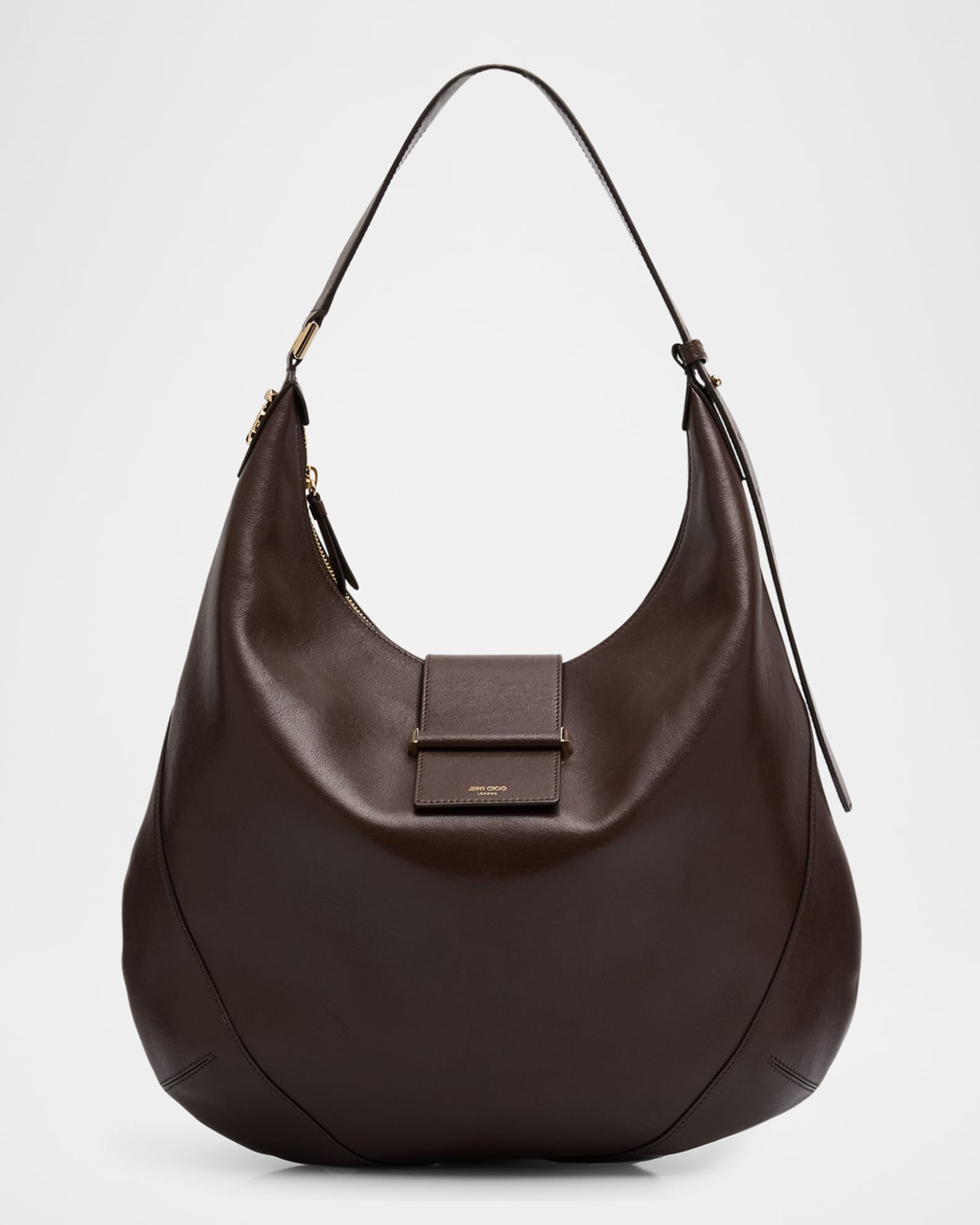 Jimmy Choo Bar Medium Leather Hobo Bag | Neiman Marcus