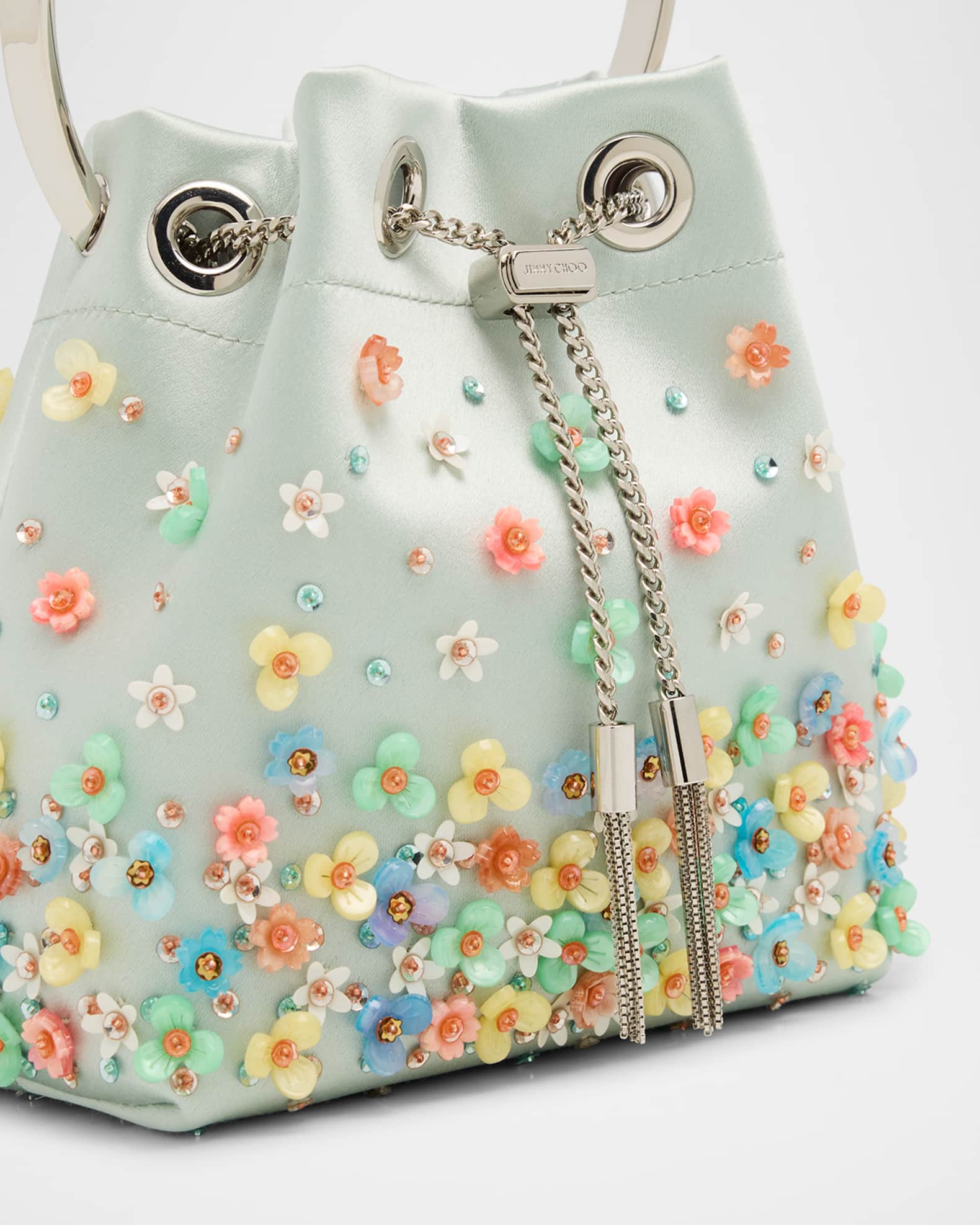 トートバッグ JIMMY CHOO Small Flower Bon Bon Bag 73942603 JIMMY CHOO | Small Flower Bon Bon Bag | Women | Black | Flannels