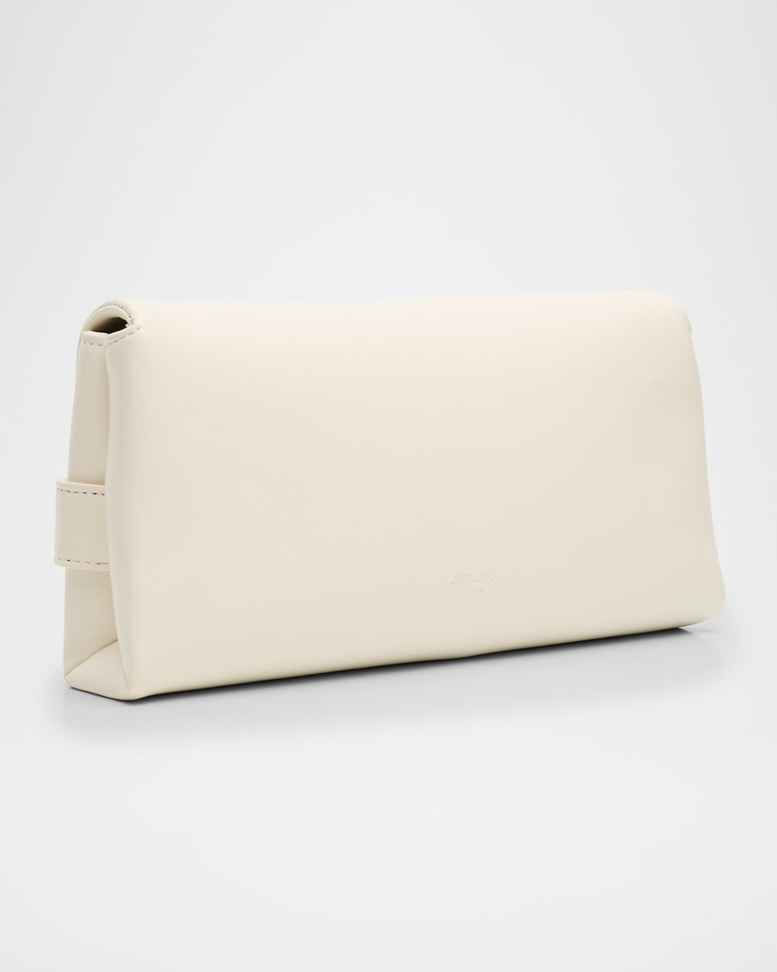 Kya Crystal-Embellished Leather Clutch Bag 1