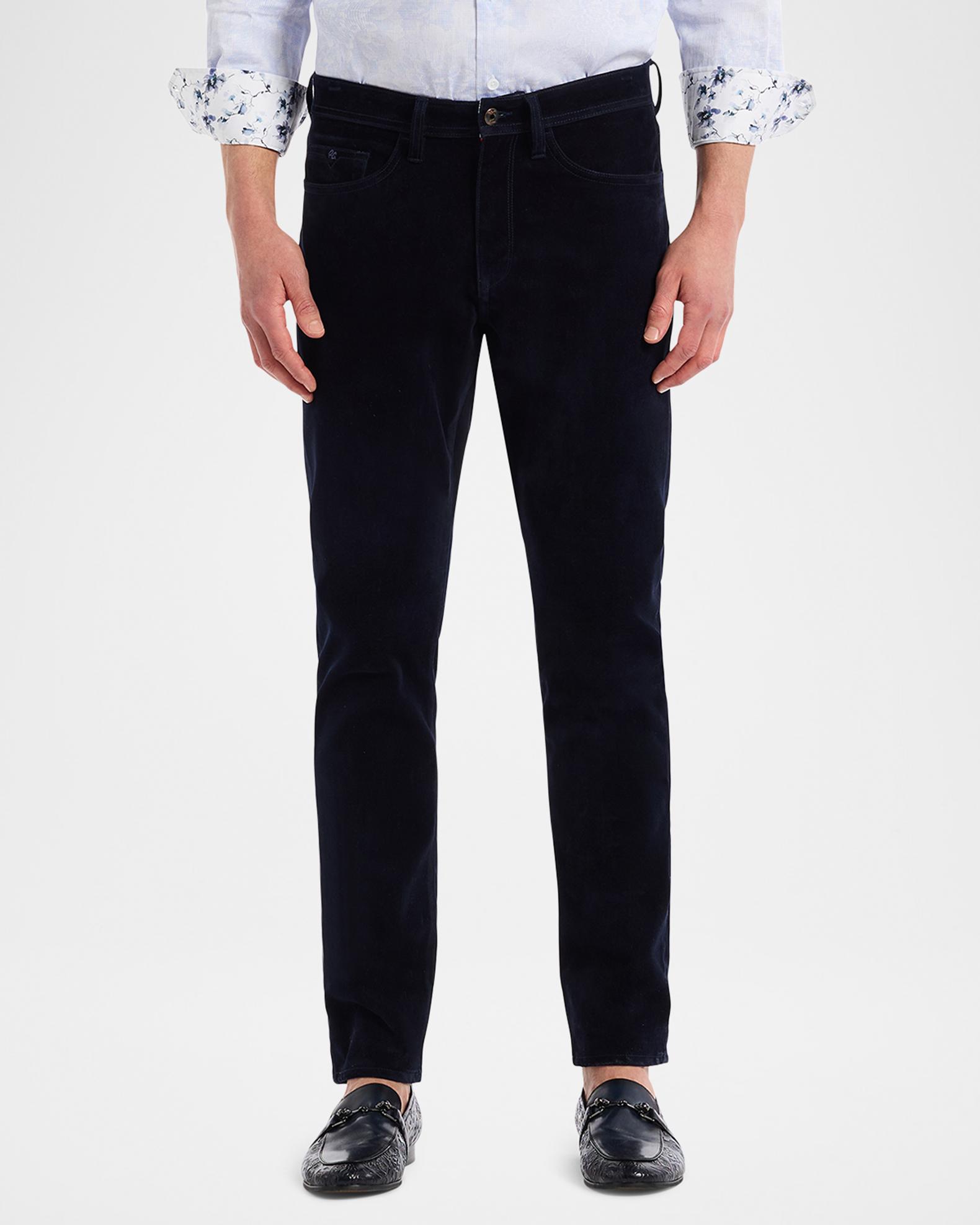Robert Graham Men's Celestial Velvety Slim Five-Pocket Pants | Neiman ...