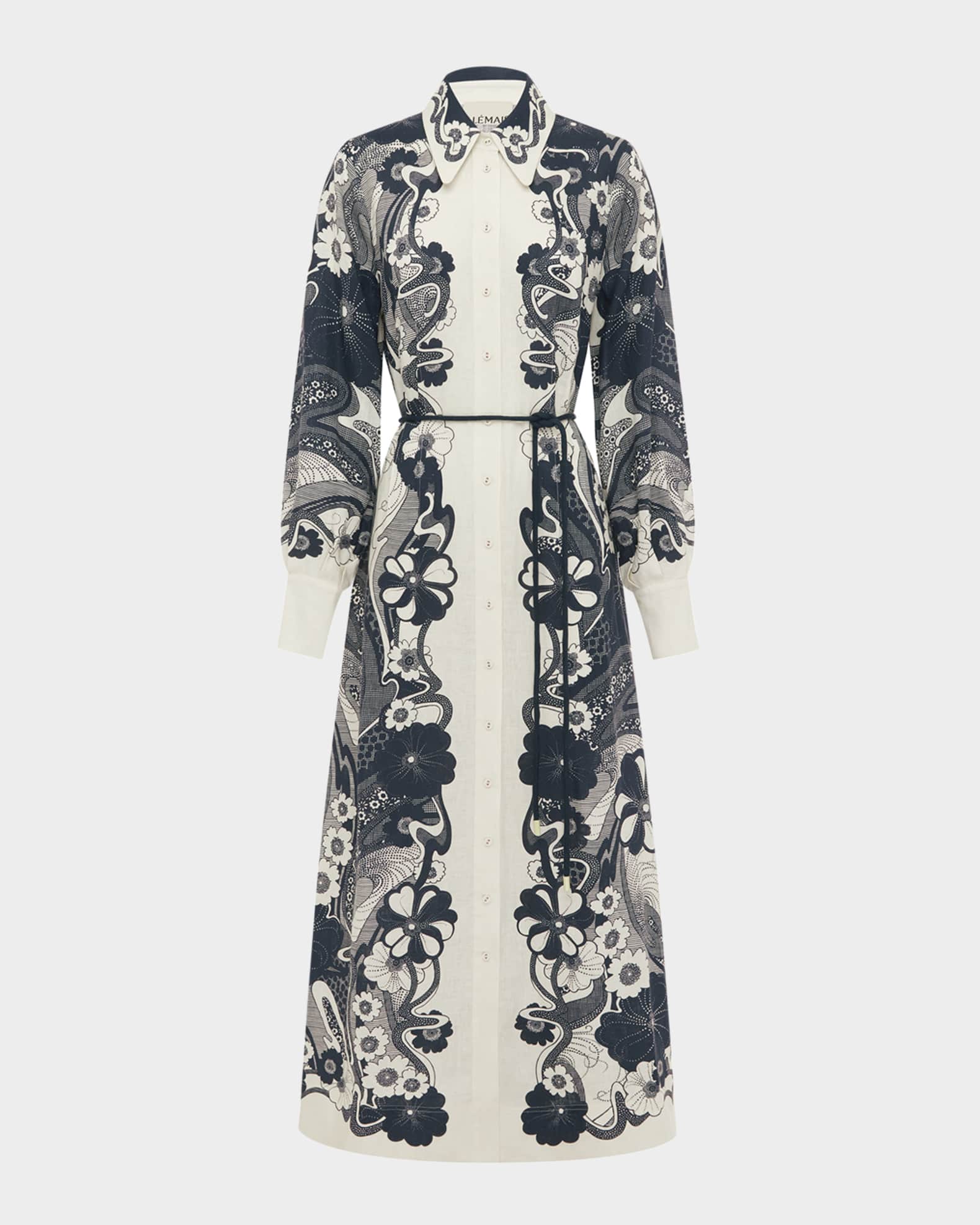 Mickey Maxi Linen Shirtdress 0