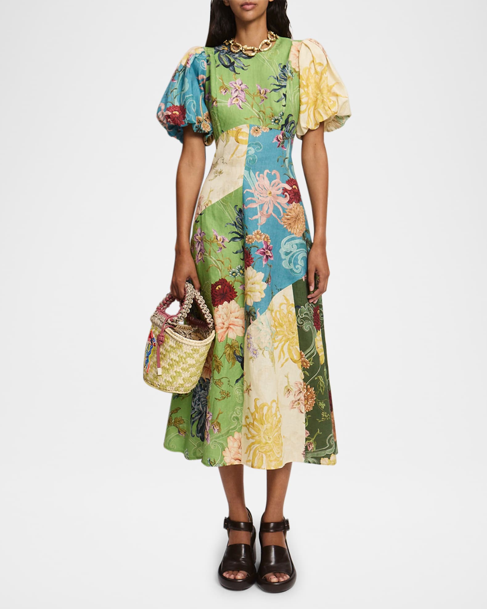 Avery Spliced Midi Dress 1