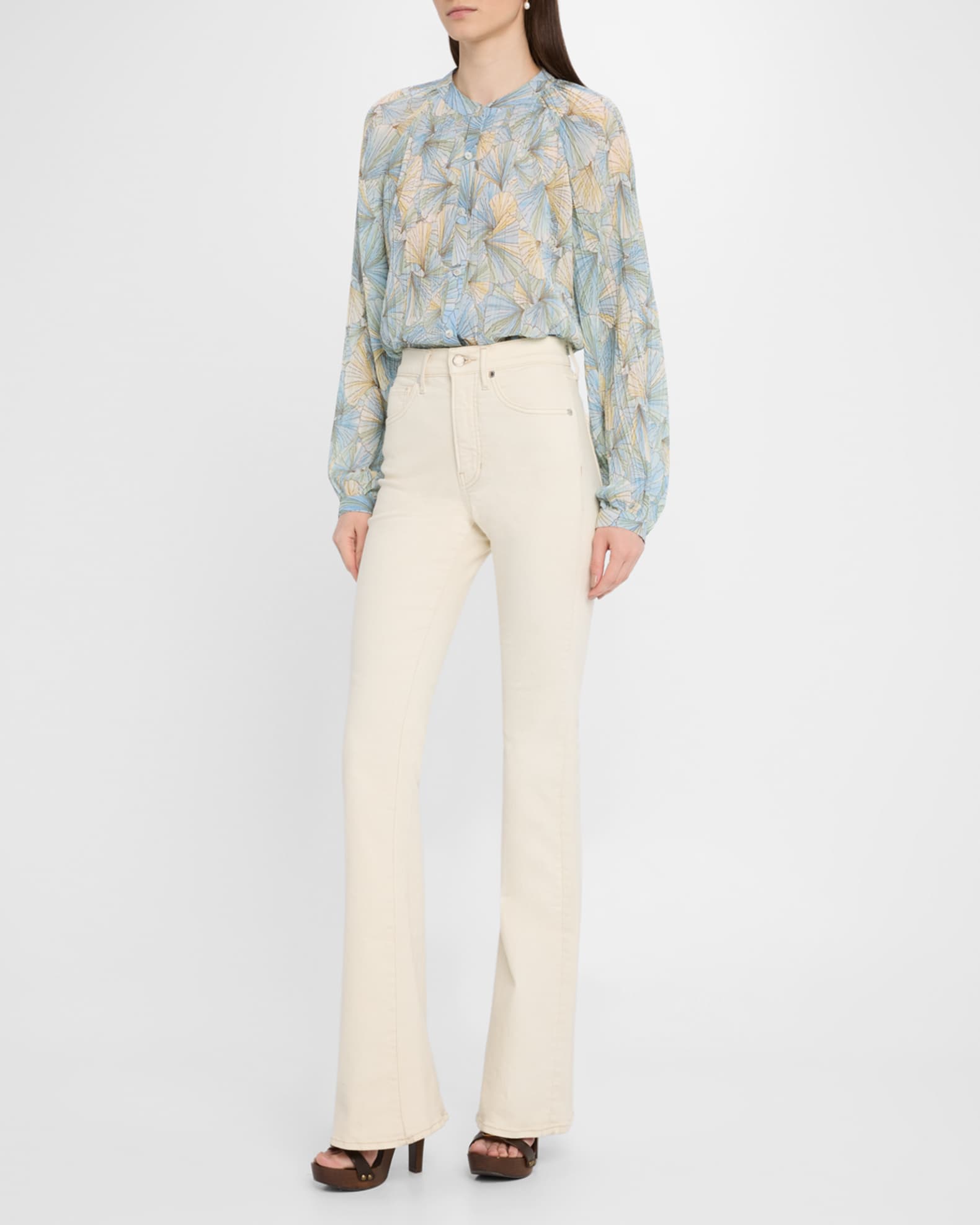Beverly High-Rise Skinny Flare Jeans 1