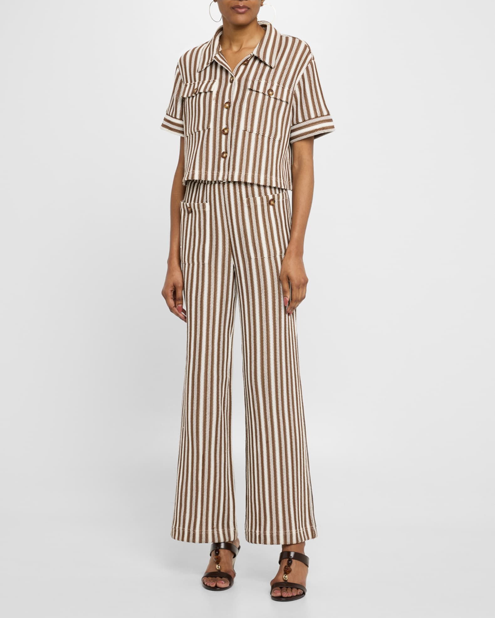 Bouvier Stripe Short-Sleeve Top  1