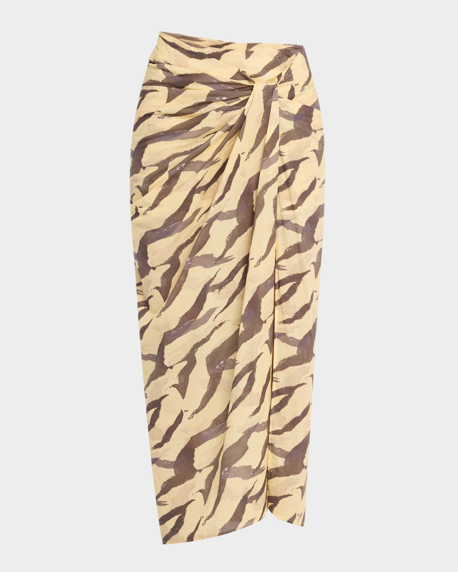 Dacca Printed Draped Skirt 0