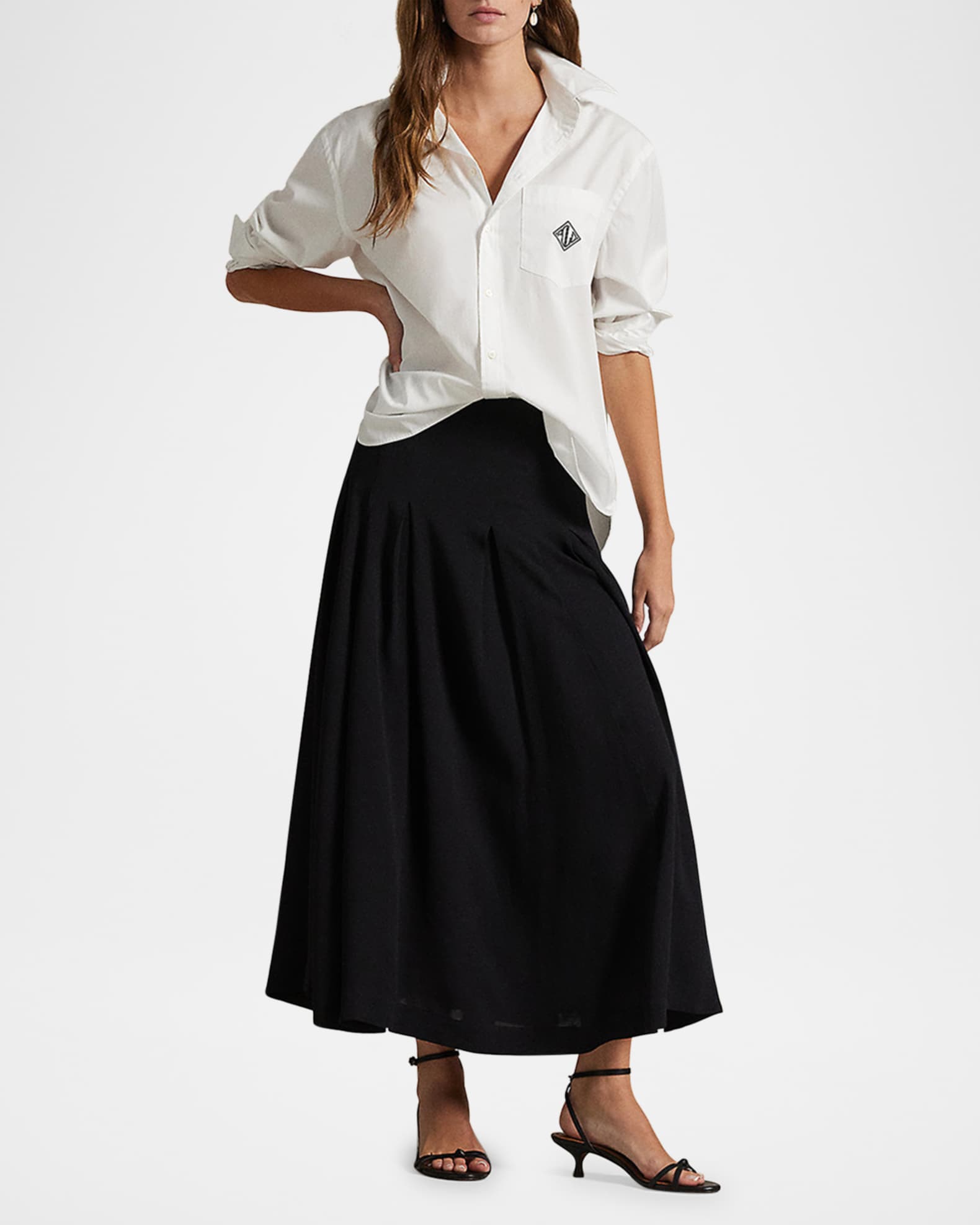Oversize-Fit Logo Cotton Shirt 1