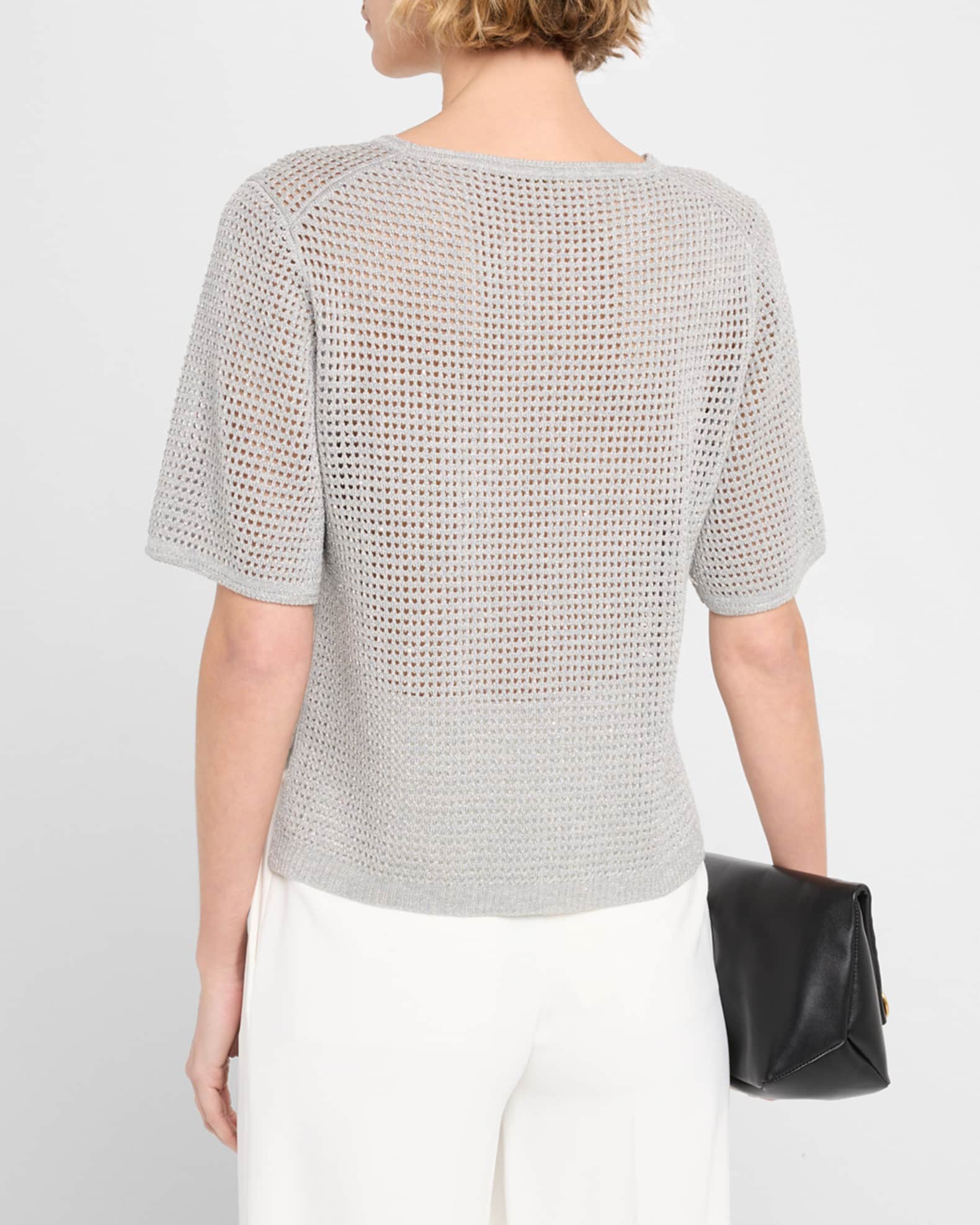 Mesh knit Sweater main image 1