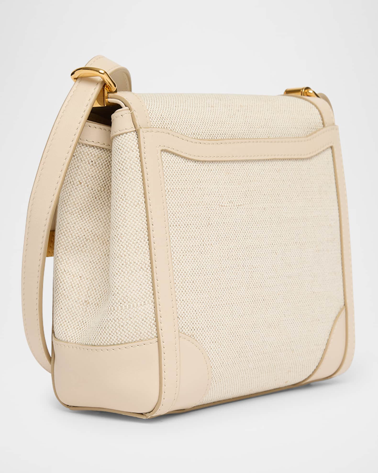 Marlene Flap Linen Crossbody Bag 1