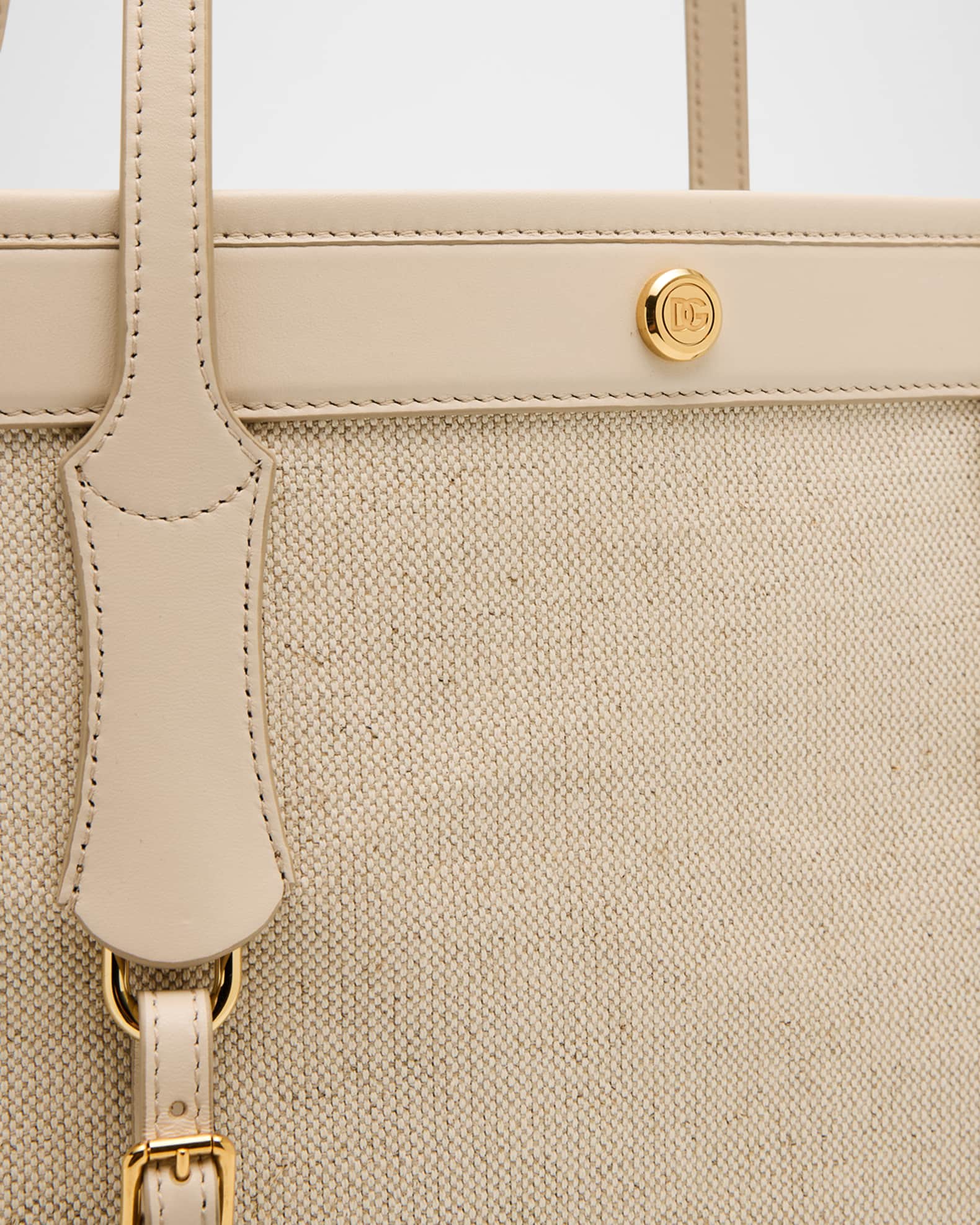 nahiro 　DOLCE&GABBANA コットンチェーントートバッグ Dolce&Gabbana Cotton-Linen Tote Bag | Neiman Marcus