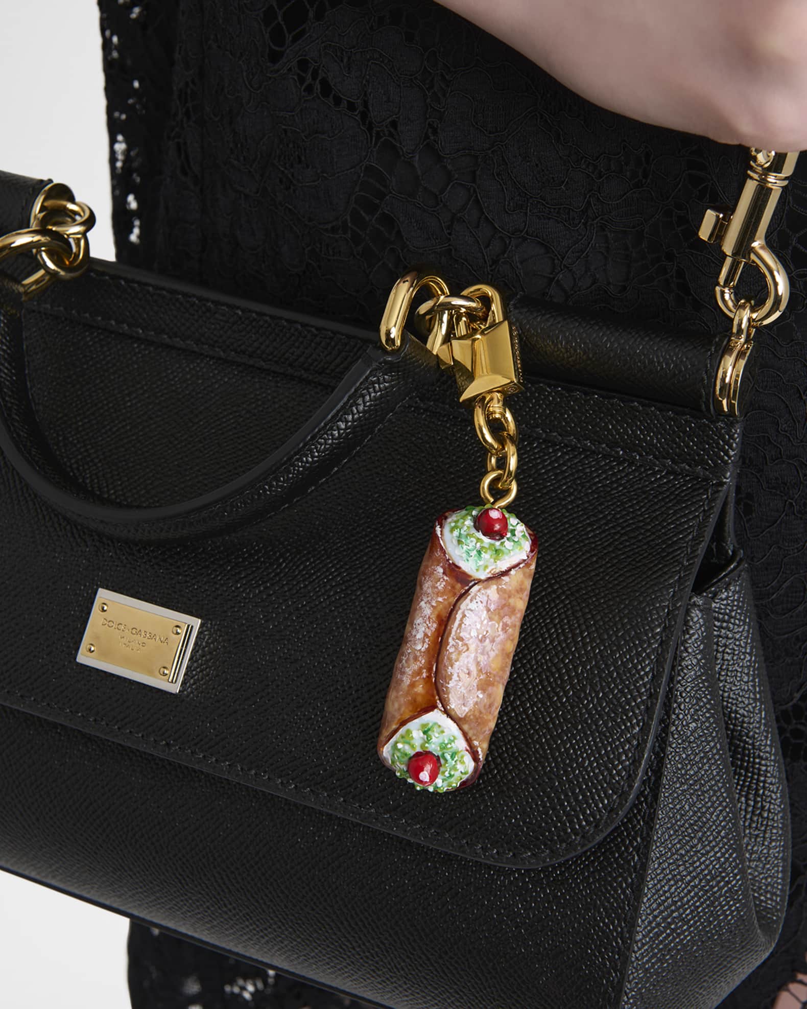 Cannoli Bag Charm  1