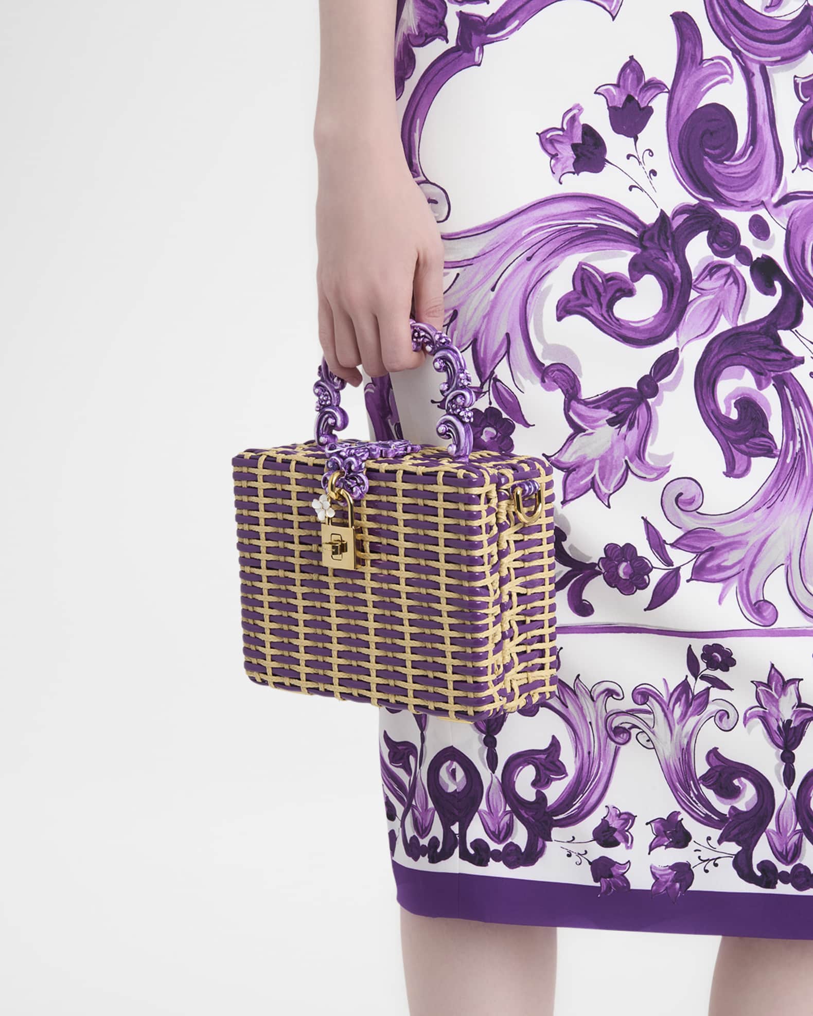 Woven Box Top-Handle Bag 1
