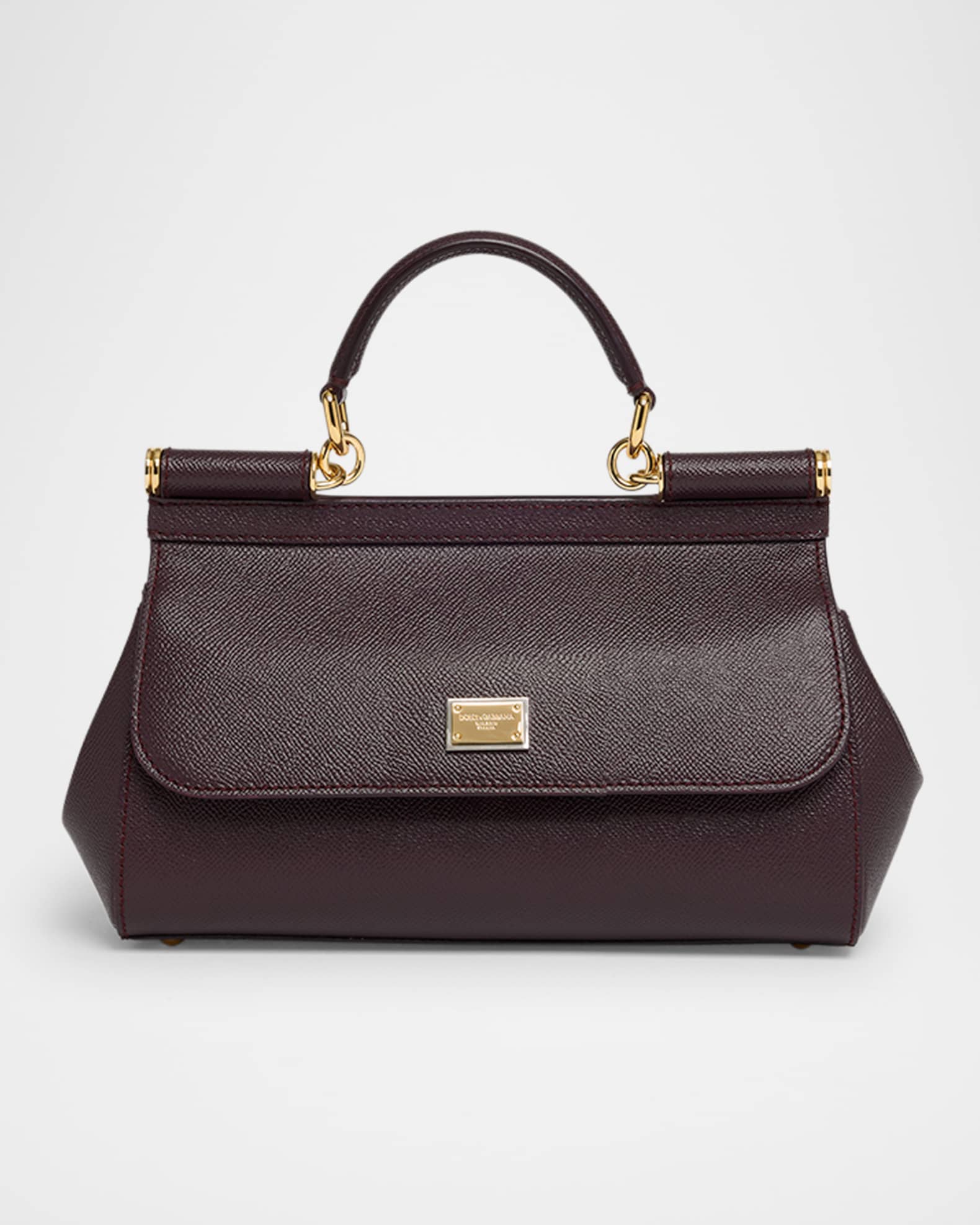 Sicily Leather Top-Handle Bag 0