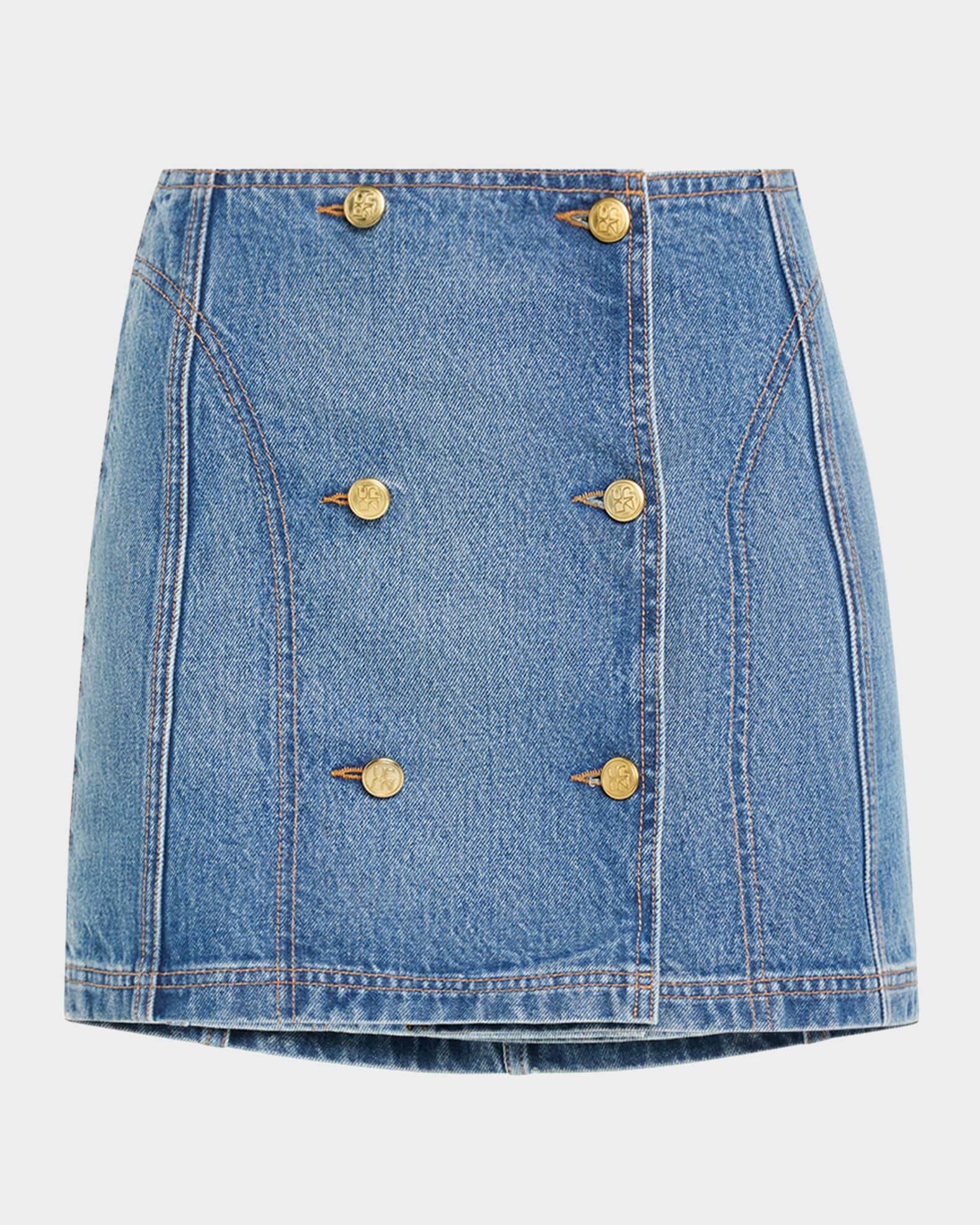 The Clara Denim Mini Skirt 0