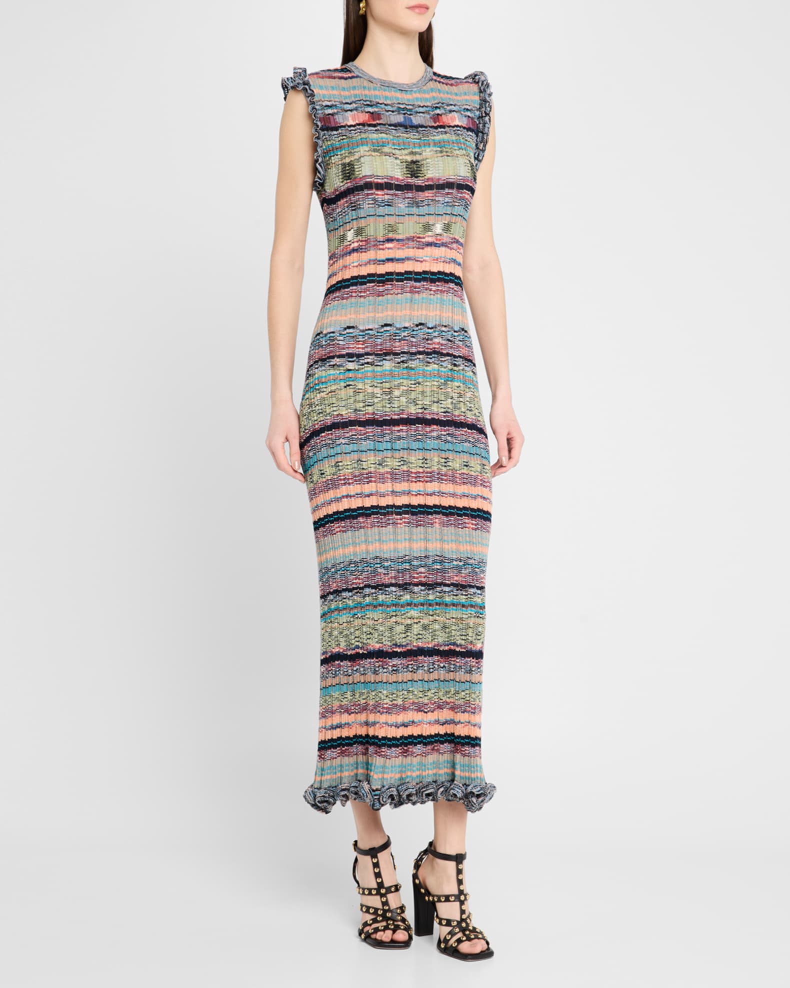 送料関税込★Ulla Johnson★Ajak リブニット ミディドレス Ulla Johnson Ajak Sleeveless Knit Midi Dress | Neiman Marcus