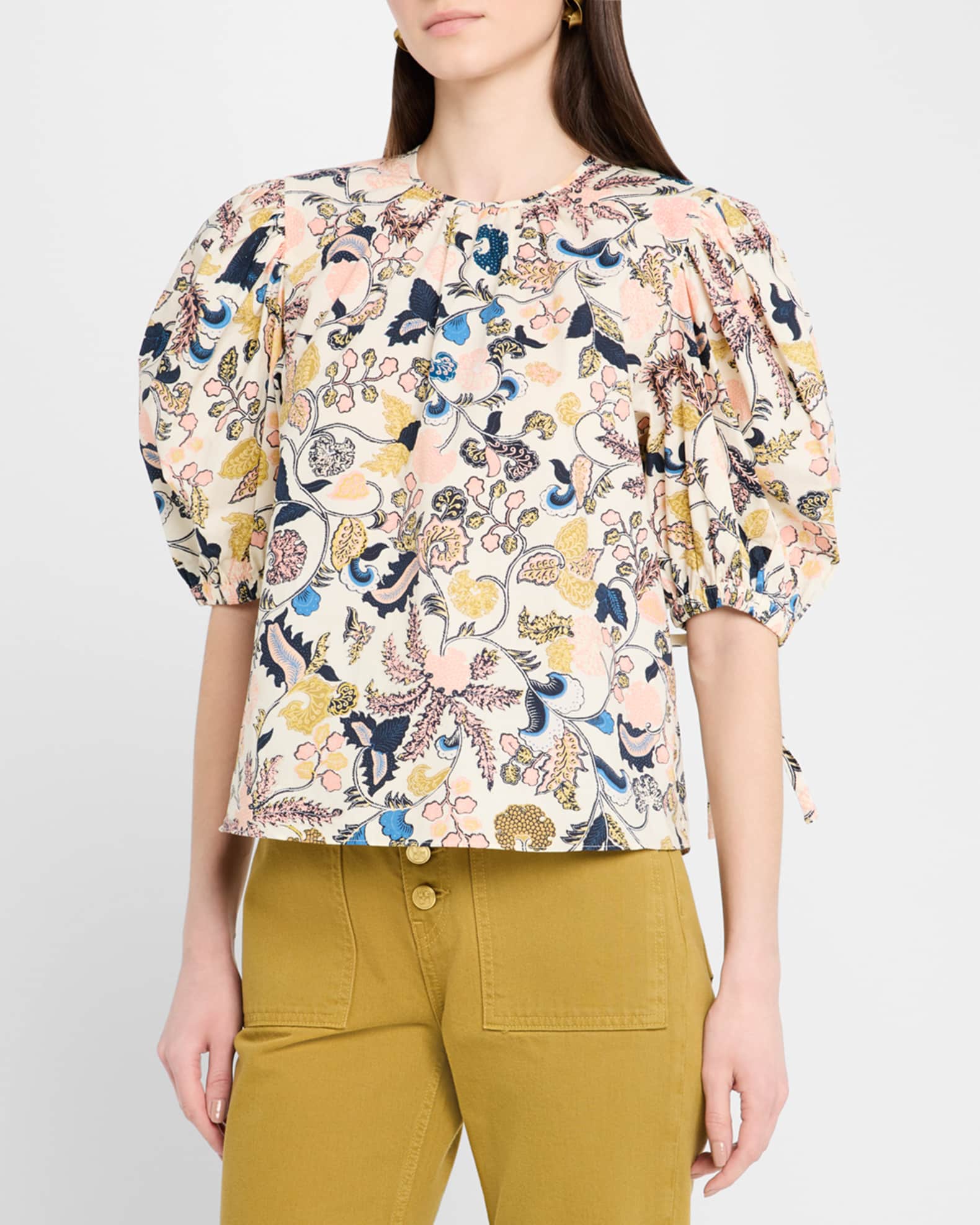Coralie Puff-Sleeve Blouse
