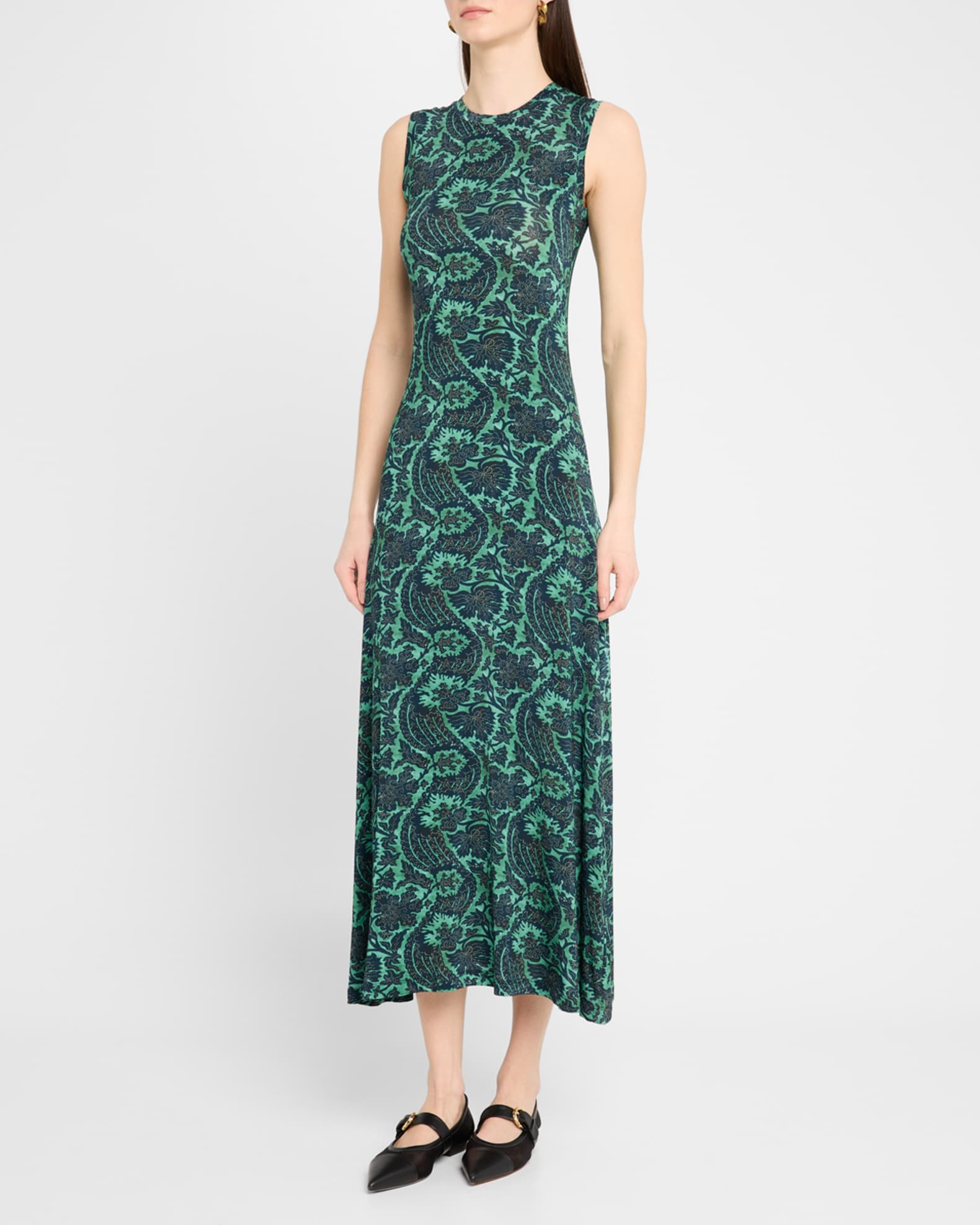 Ulla Johnson Orla Sleeveless Midi Dress | Neiman Marcus