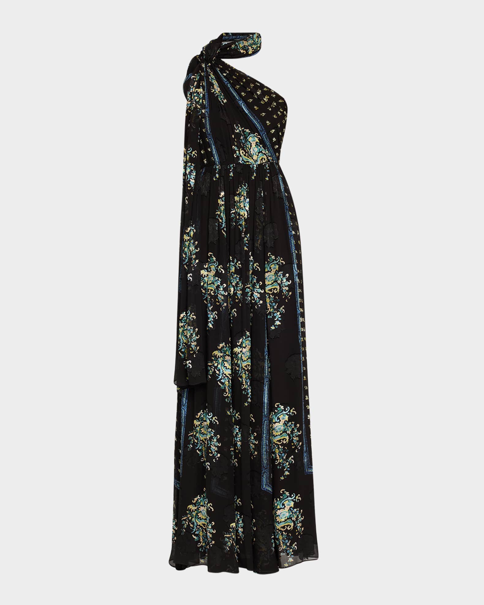 Angelique Draped Scarf Gown 0