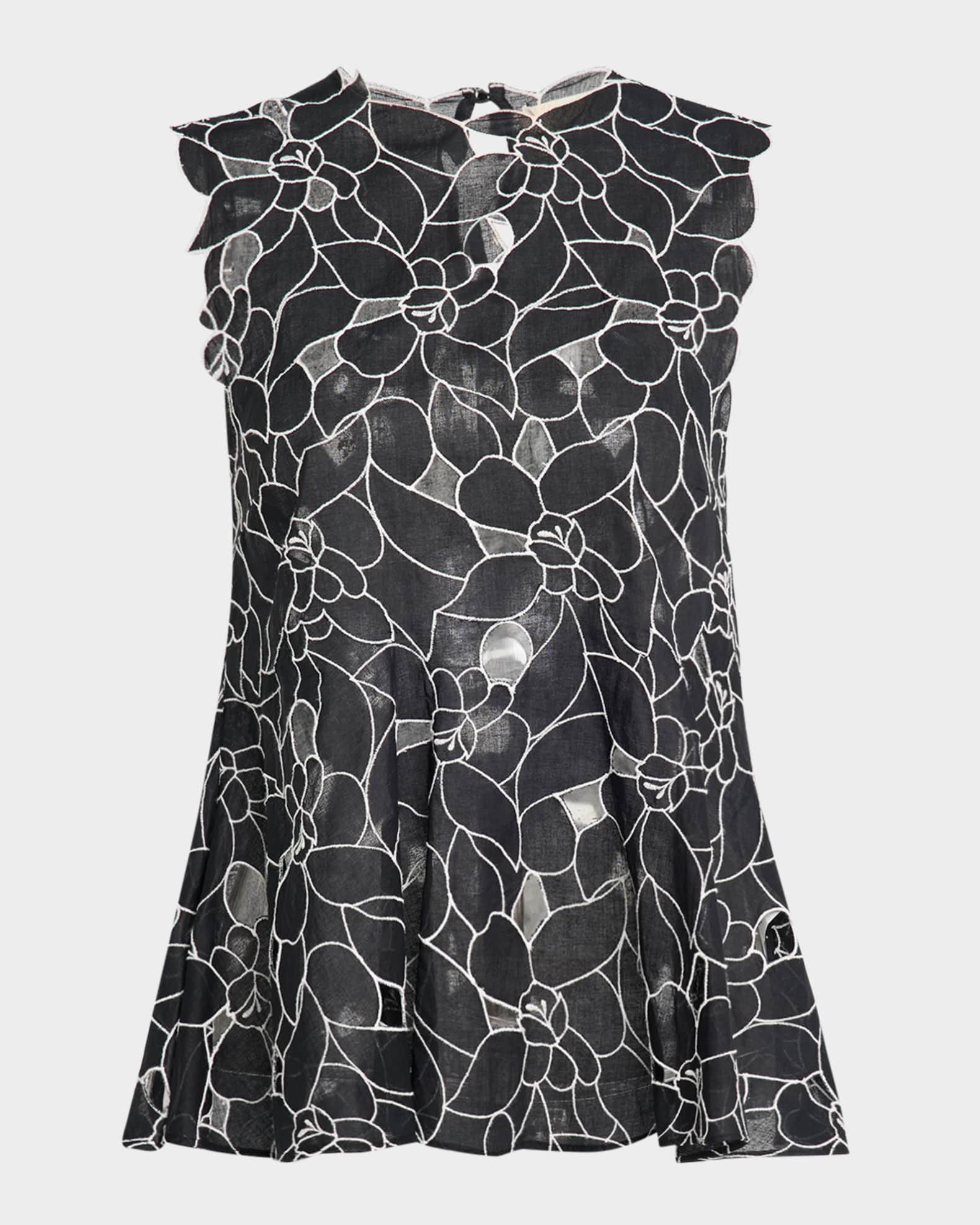 Ali Embroidered Sleeveless Top 0