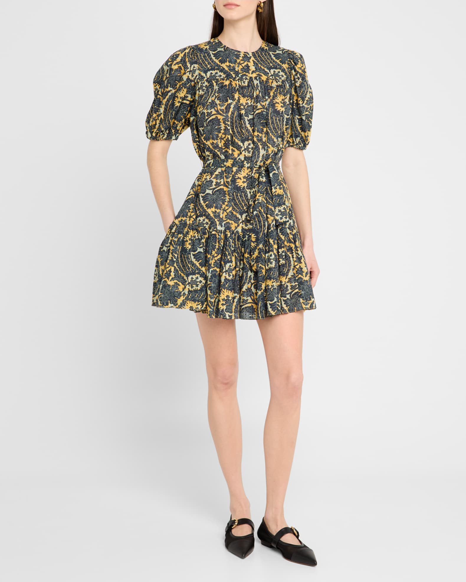 Rosalie Short-Sleeve Mini Dress 1
