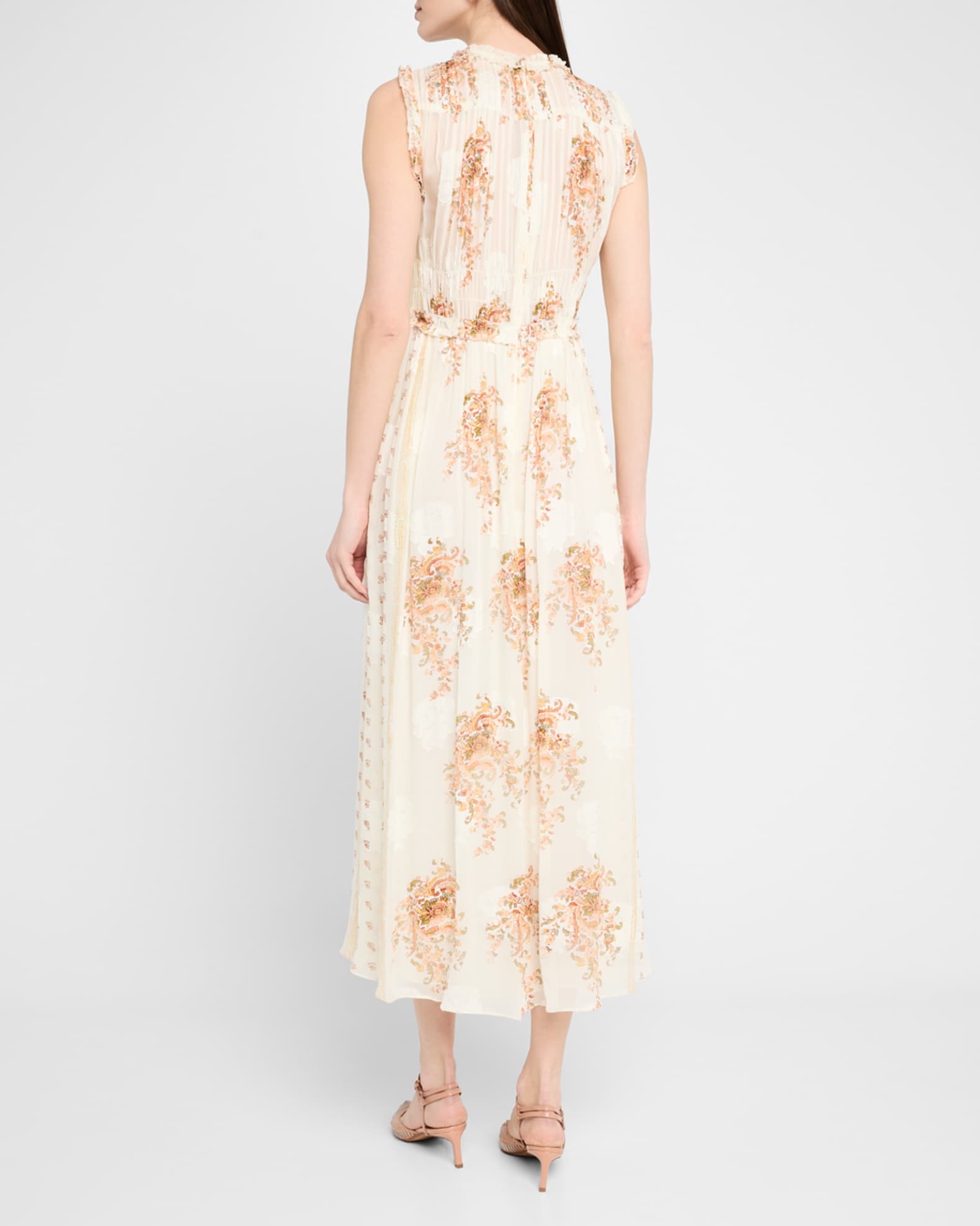 Alabaster Kasia Sleeveless Midi Dress Ulla Johnson Alabaster / 2