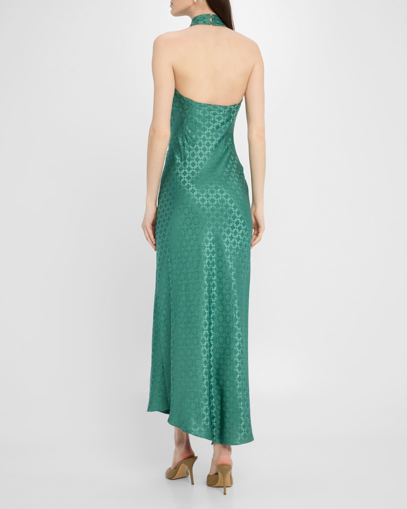 Veronica Beard Maggie Printed Halter Maxi Dress