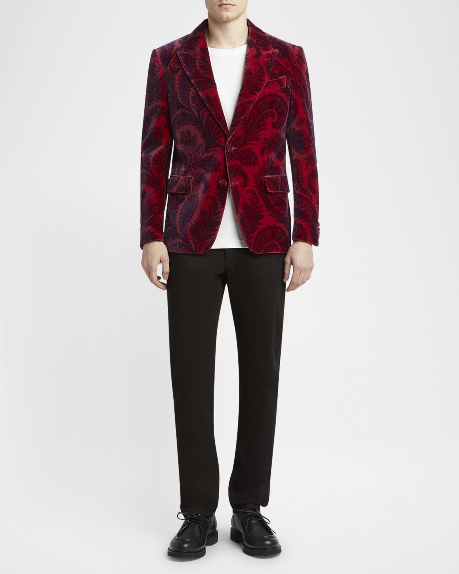 Etro Men's Velvet Paisley Evening Jacket | Neiman Marcus