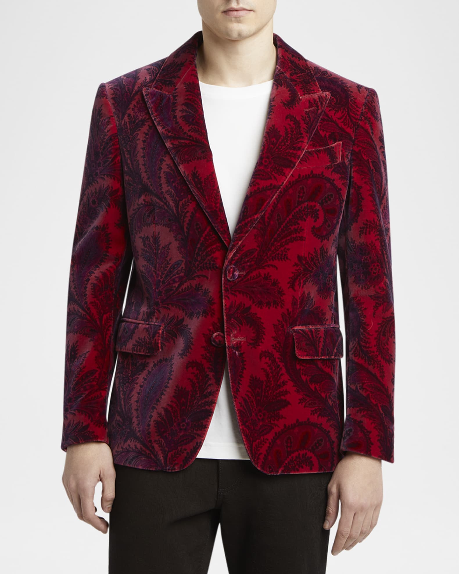 ジャケット ETRO VELVET JACKET Etro Stretch-Velvet Tuxedo Jacket | Saks Fifth Avenue