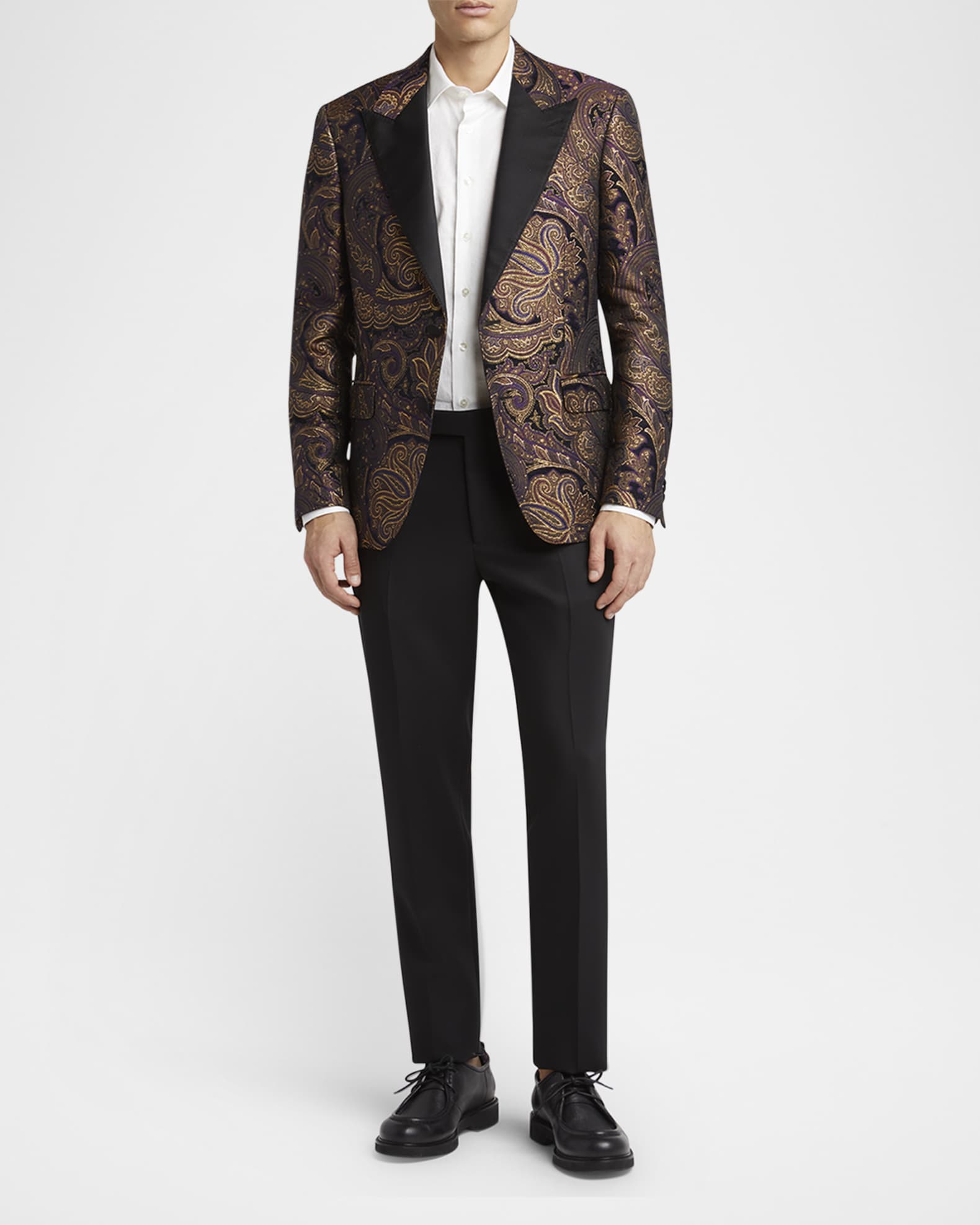 Men's Slim Flat-Front Evening Pants 1