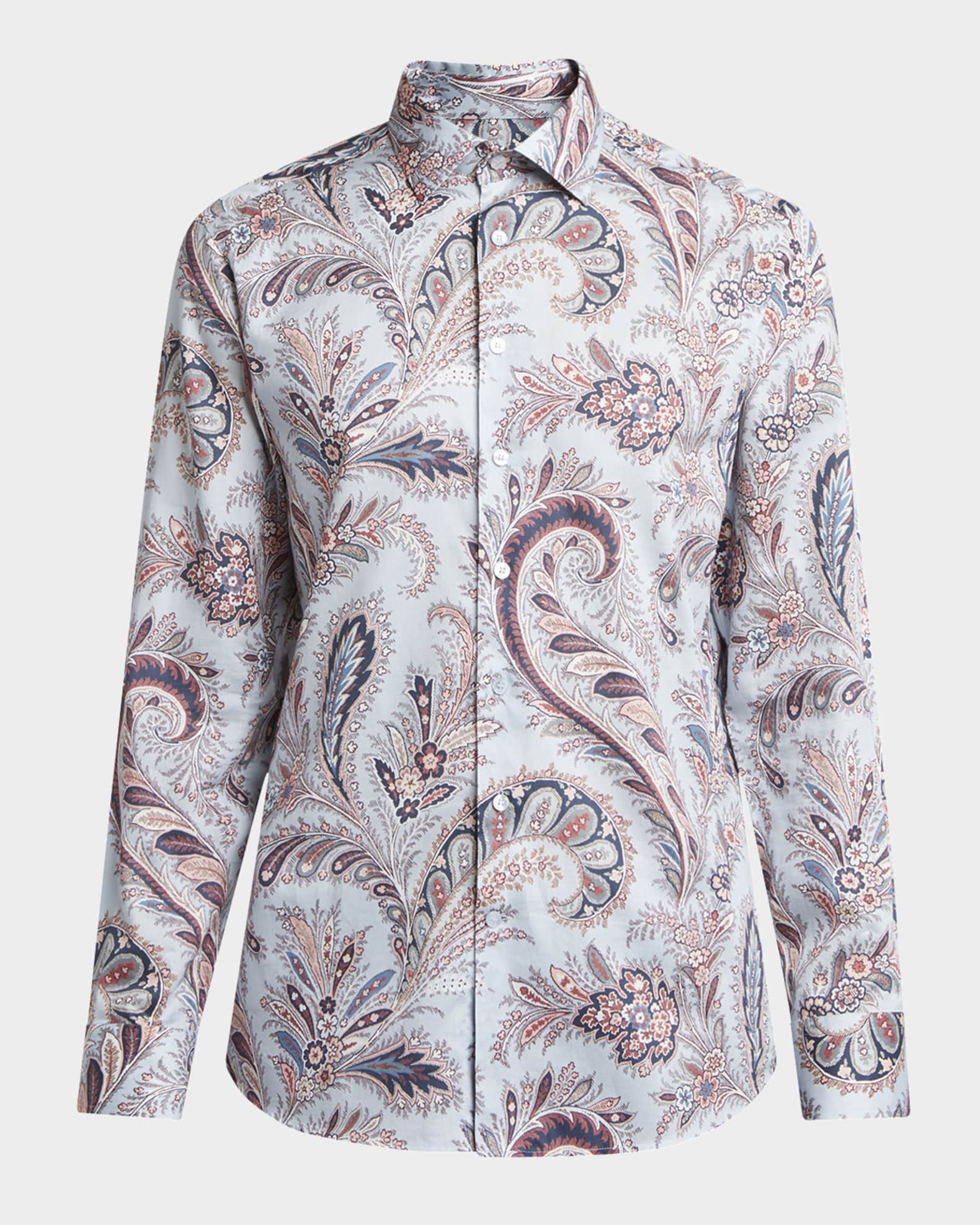 Men's Cotton Multi-Paisley Dress Shirt 0