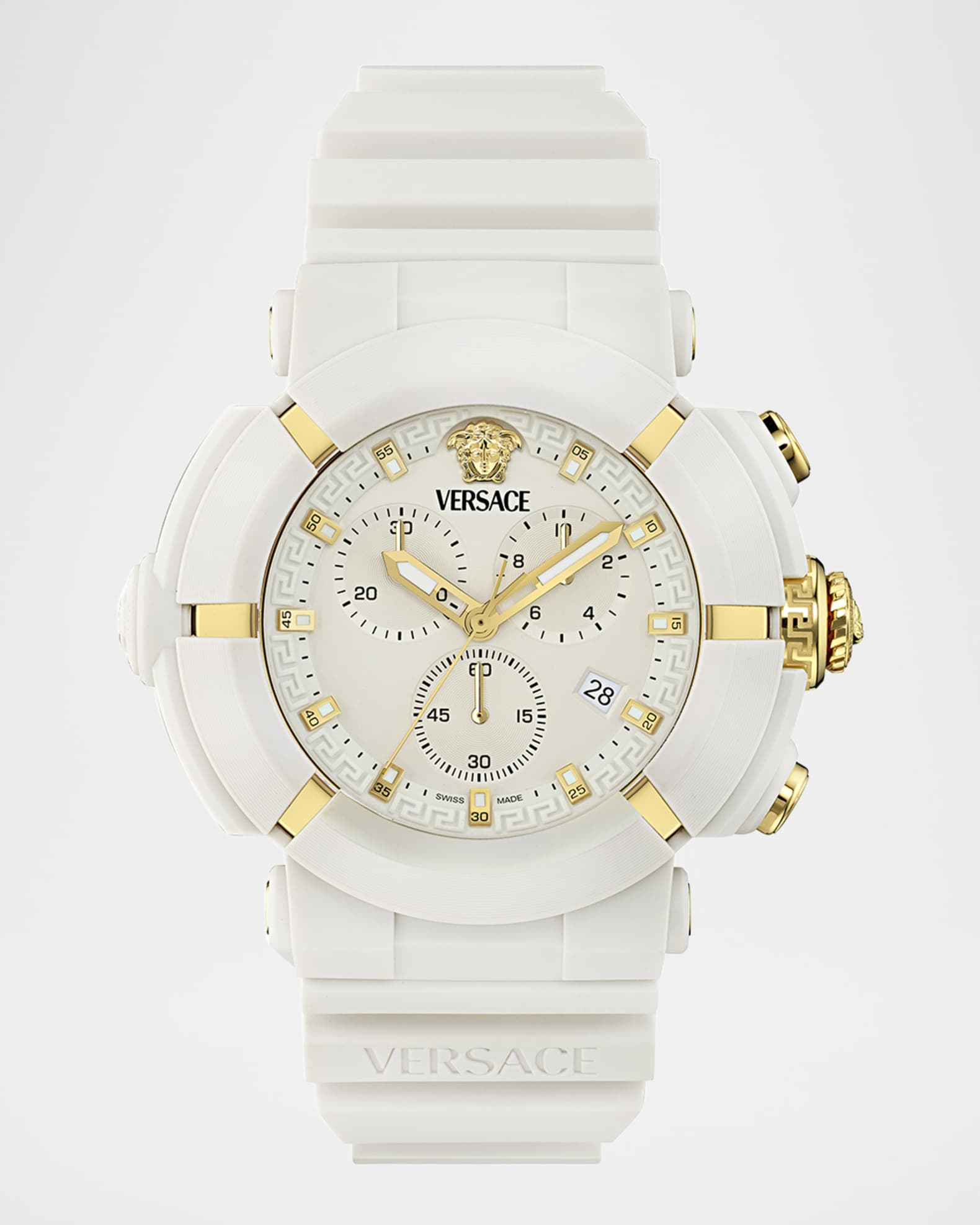 Real Active Chrono 45MM White Ecoceramic Watch 0