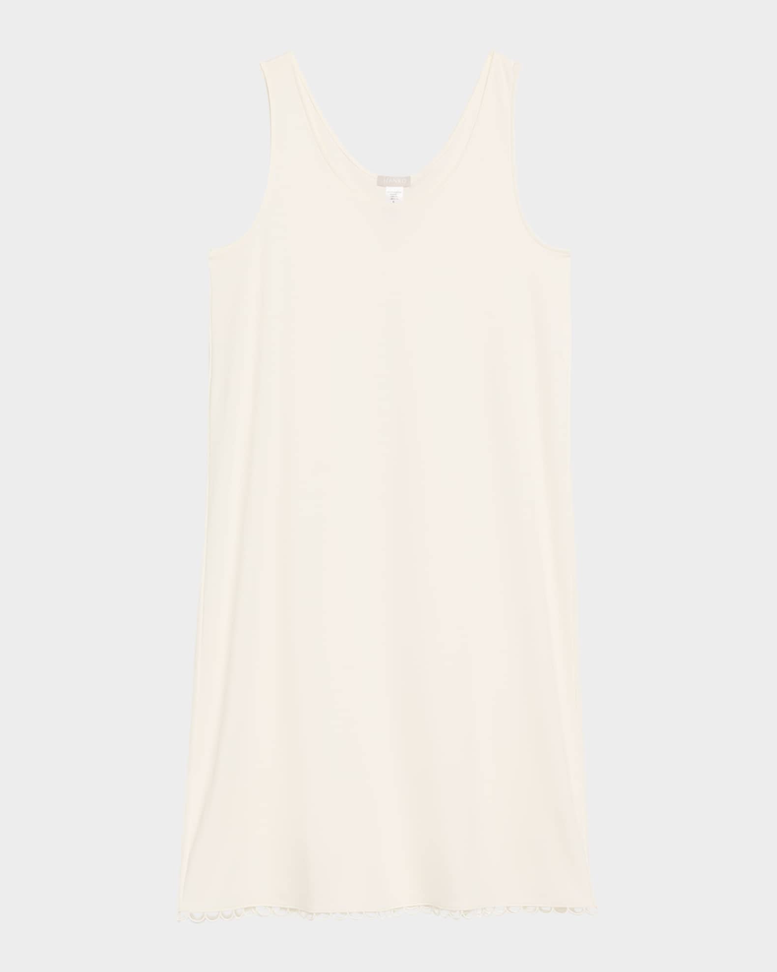 Anouk Embroidery-Trim Cotton Tank Nightgown 0
