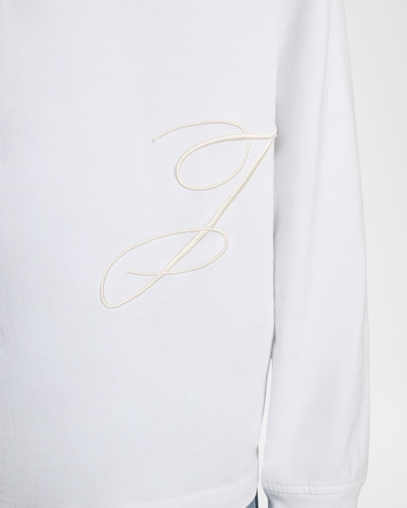 Jacquemus The J-Embroidered Long-Sleeve T-Shirt | Neiman Marcus